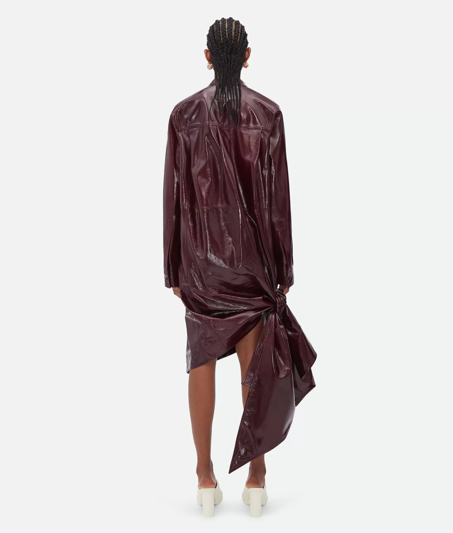 Pelle | Abiti^Bottega Veneta Abito In Pelle Lucida Con Dettaglio Annodato Jam