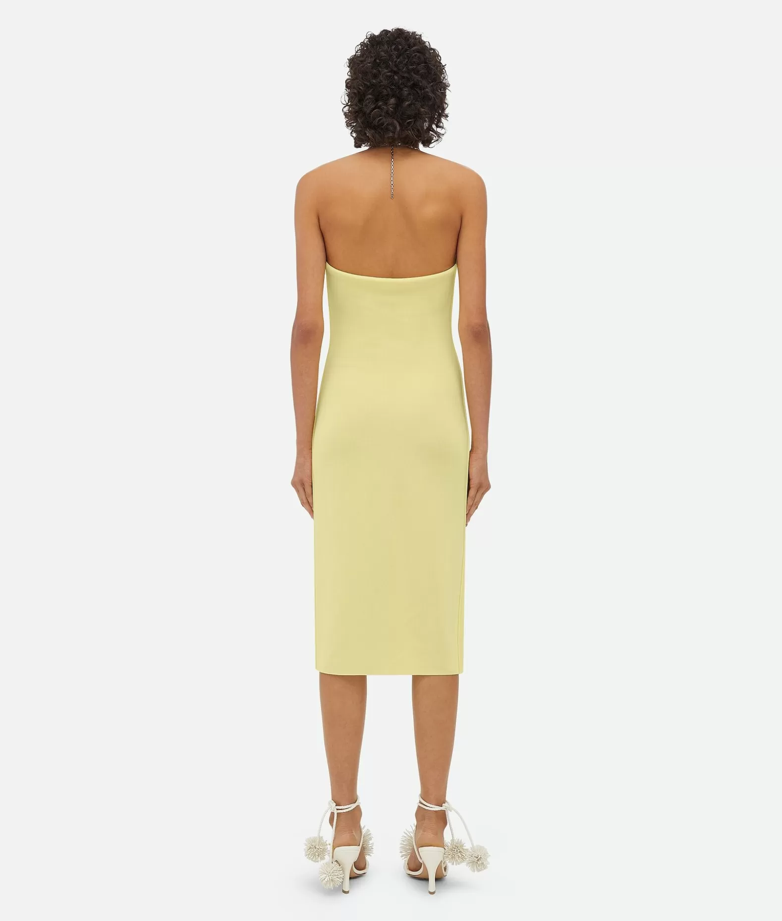 Abiti^Bottega Veneta Abito Midi In Viscosa Con Dettaglio Catena Pineapple