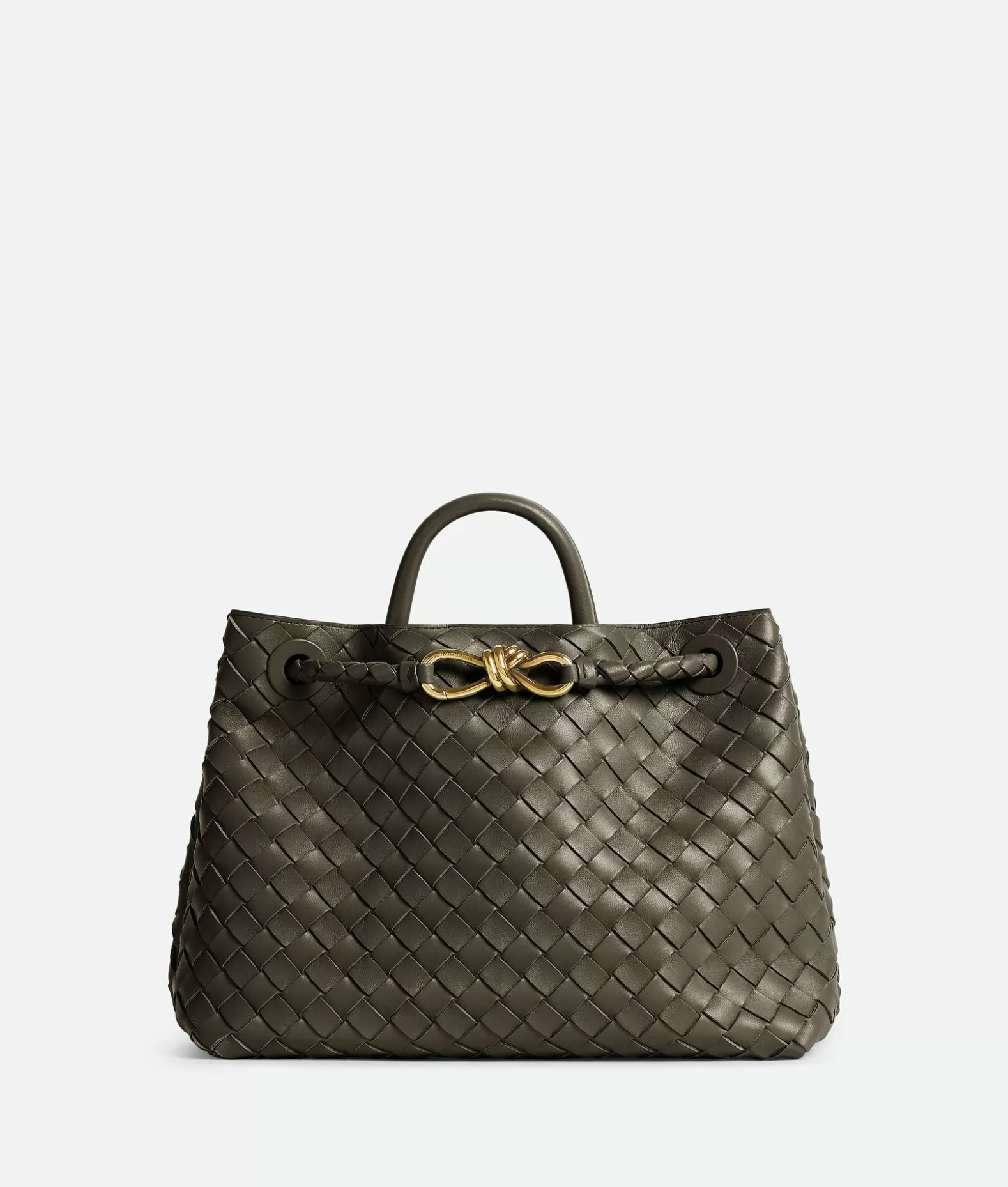 Shopping | A Mano^Bottega Veneta Andiamo Media Kaki