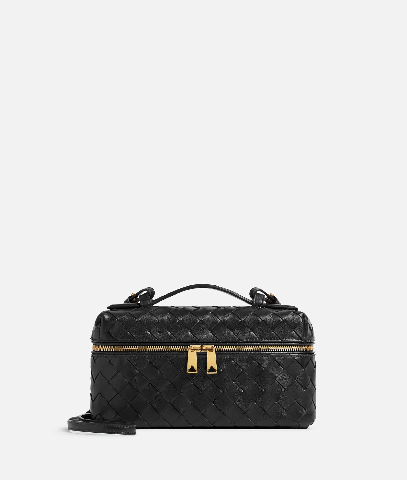 A Tracolla | Mini^Bottega Veneta Bang Bang Vanity Case Black