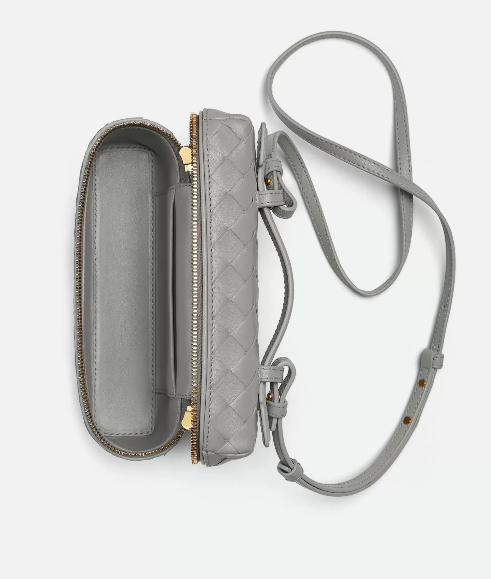 A Tracolla | Mini^Bottega Veneta Bang Bang Vanity Case Sterling