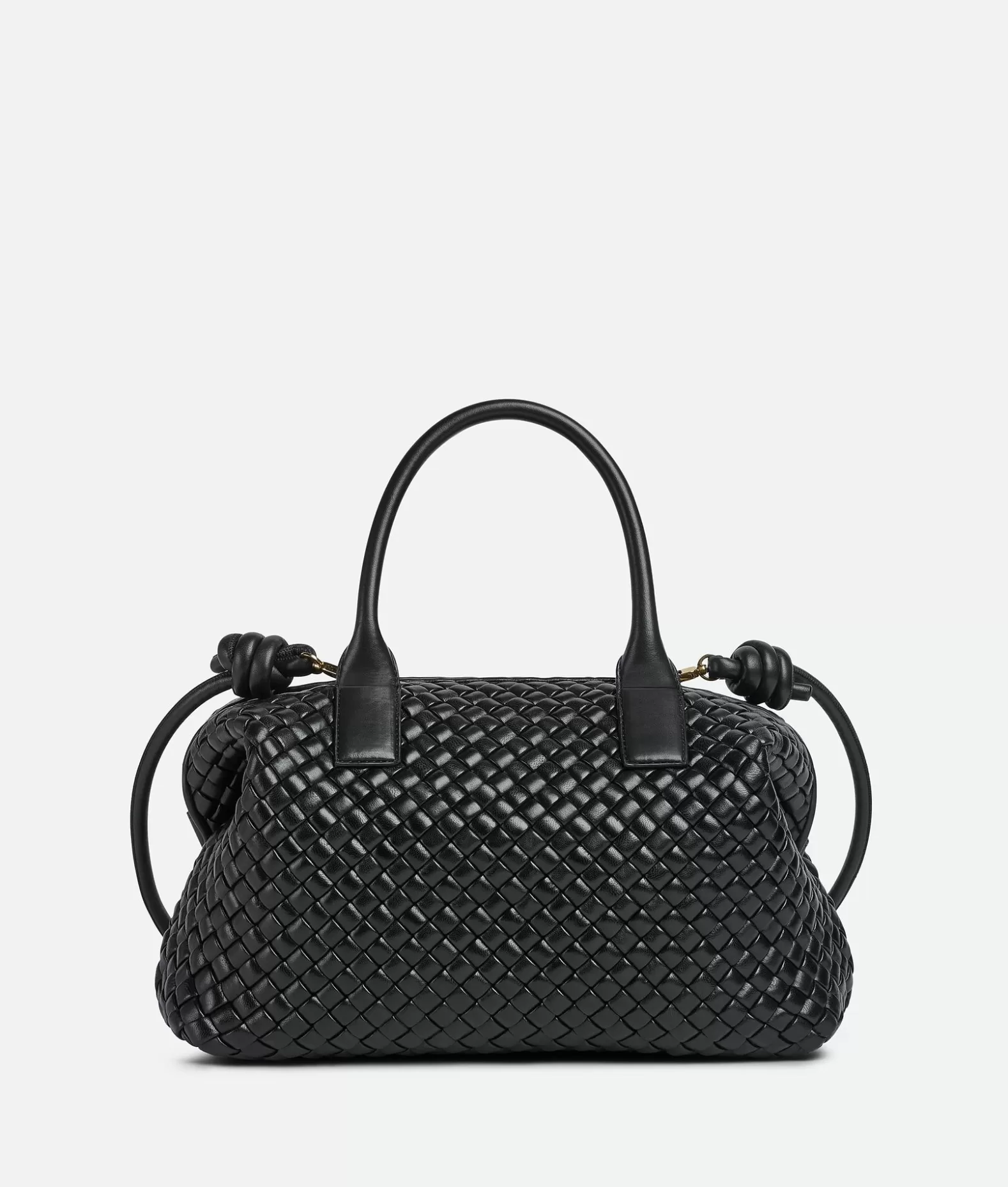 A Mano^Bottega Veneta Bauletto Medio Black