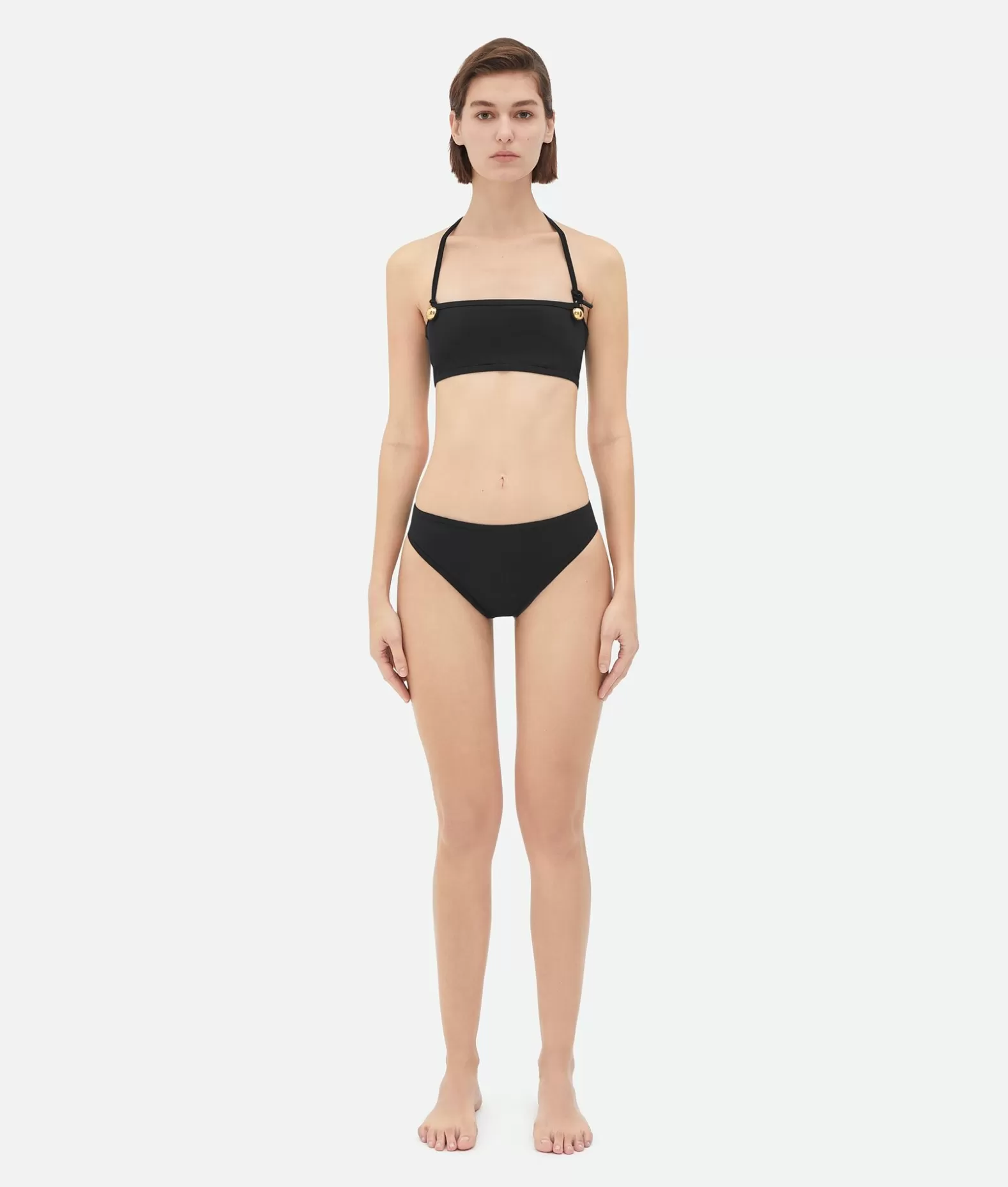 Costumi^Bottega Veneta Bikini Drop In Nylon Stretch Black