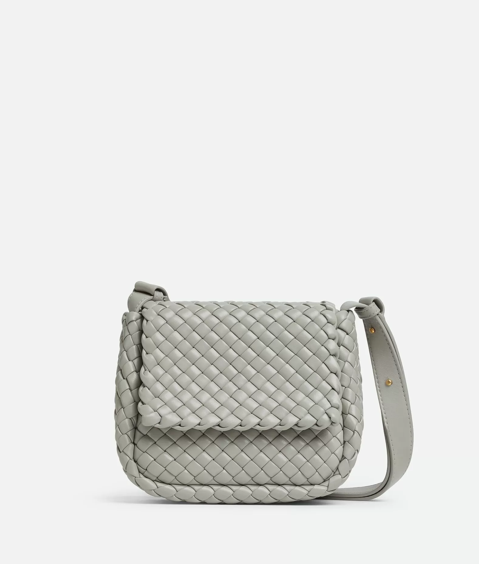 Mini^Bottega Veneta Borsa A Spalla Cobble Mini Agate grey