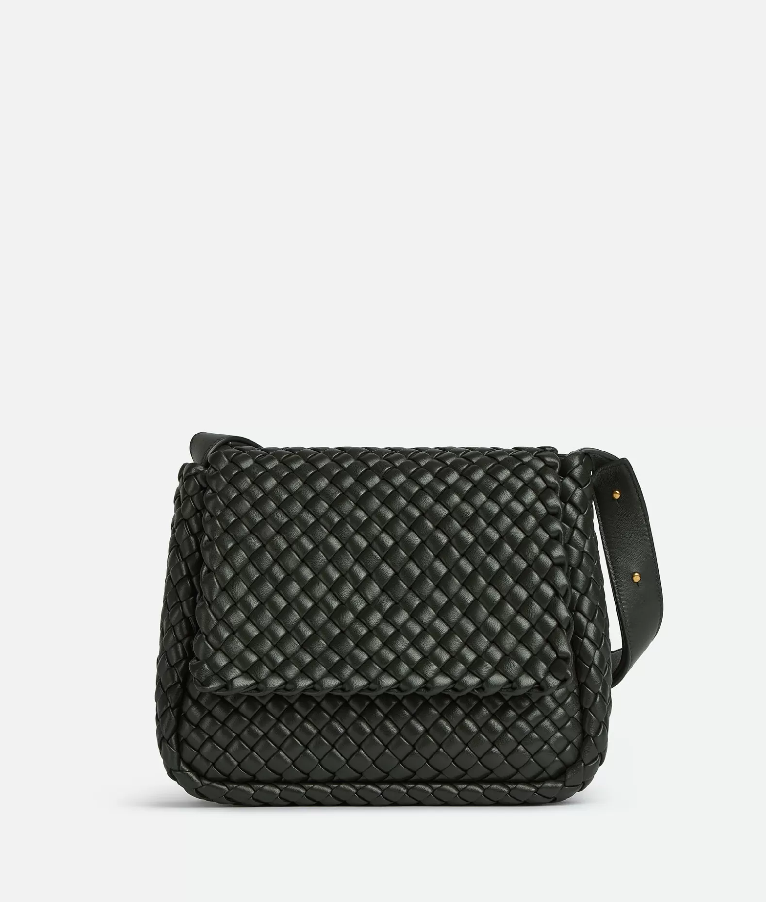 A Spalla^Bottega Veneta Borsa A Spalla Cobble Piccola Dark green