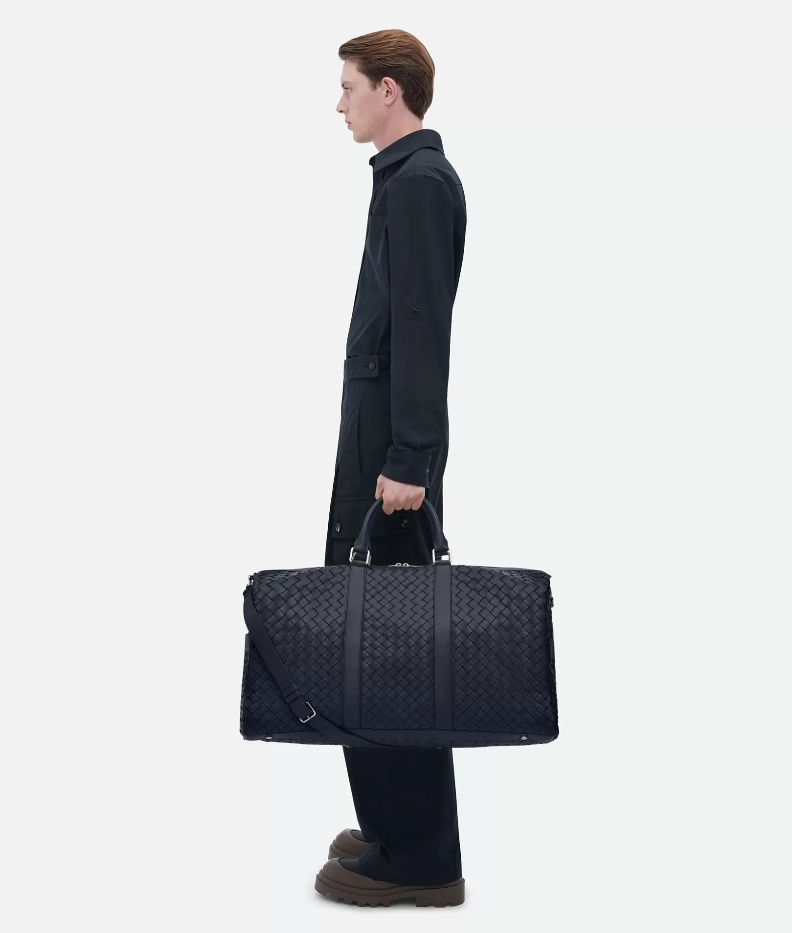 Borse Da Viaggio^Bottega Veneta Borsa Da Viaggio Classic Intrecciato Grande Space