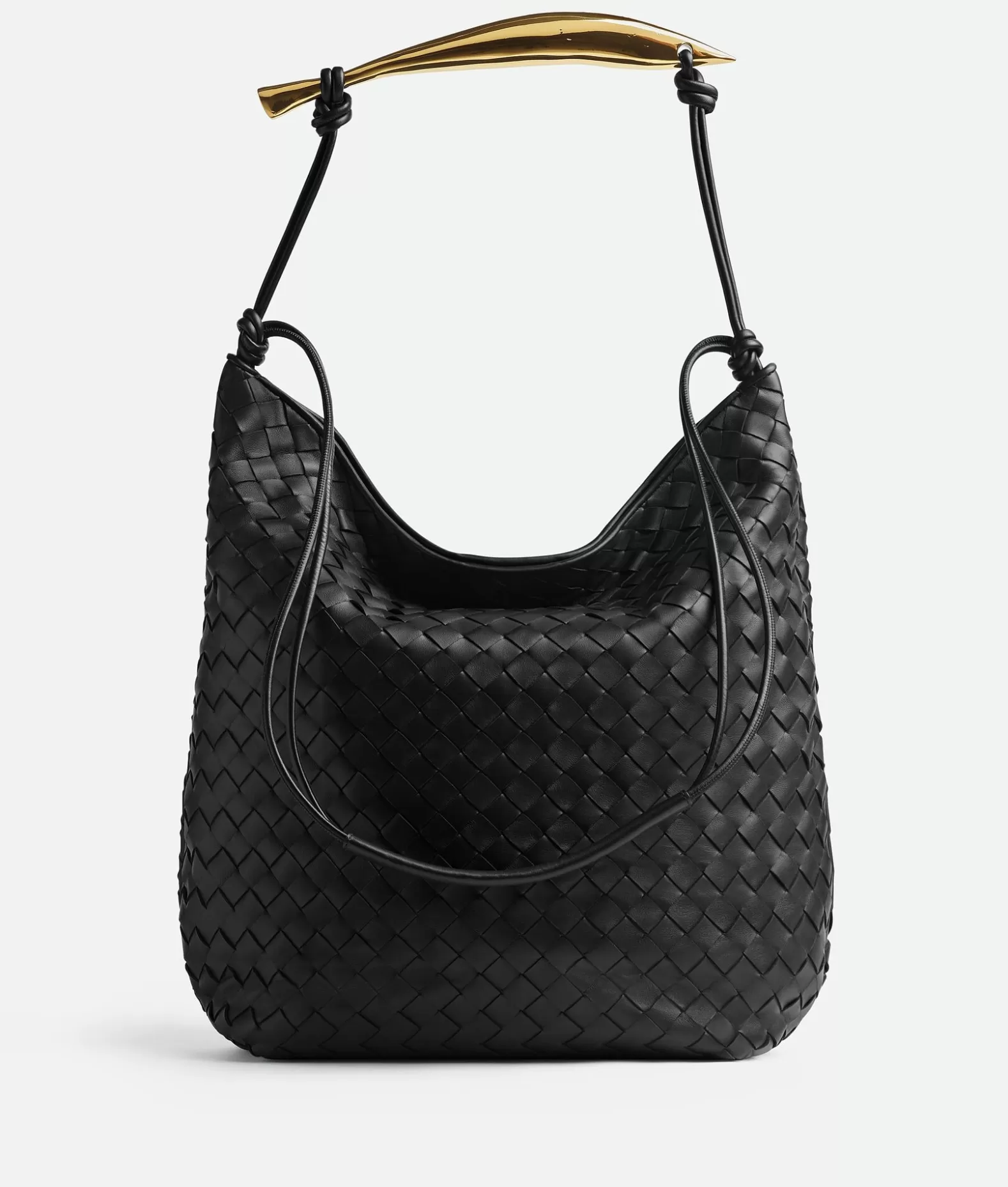 Shopper | A Tracolla^Bottega Veneta Borsa Hobo Sardine Black