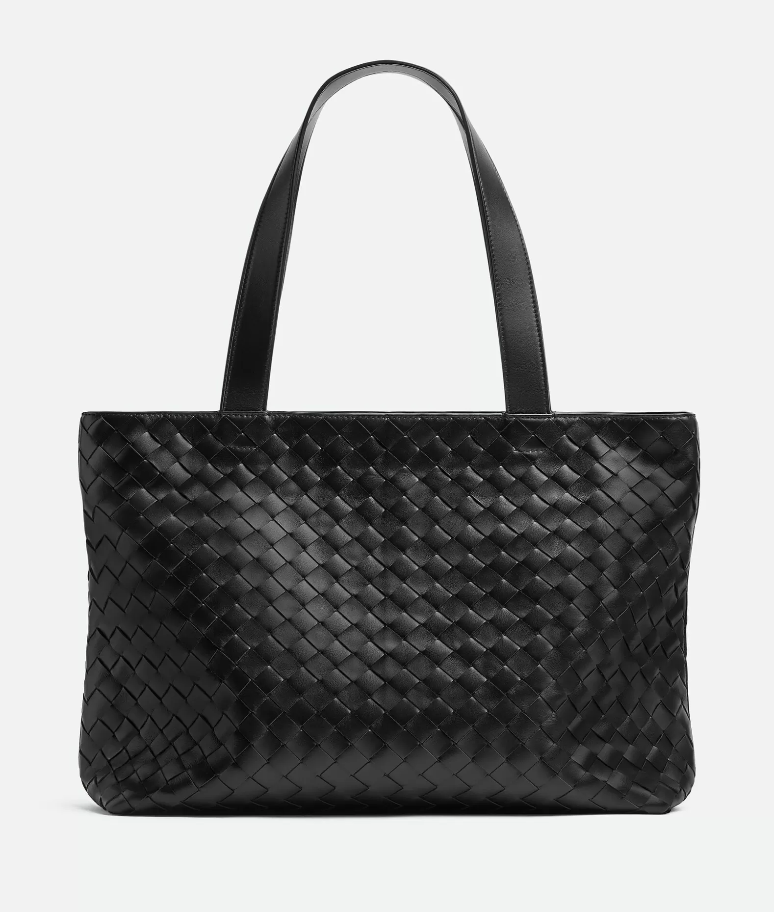 Shopper^Bottega Veneta Borsa Tote Intrecciato Piccola Con Zip Black