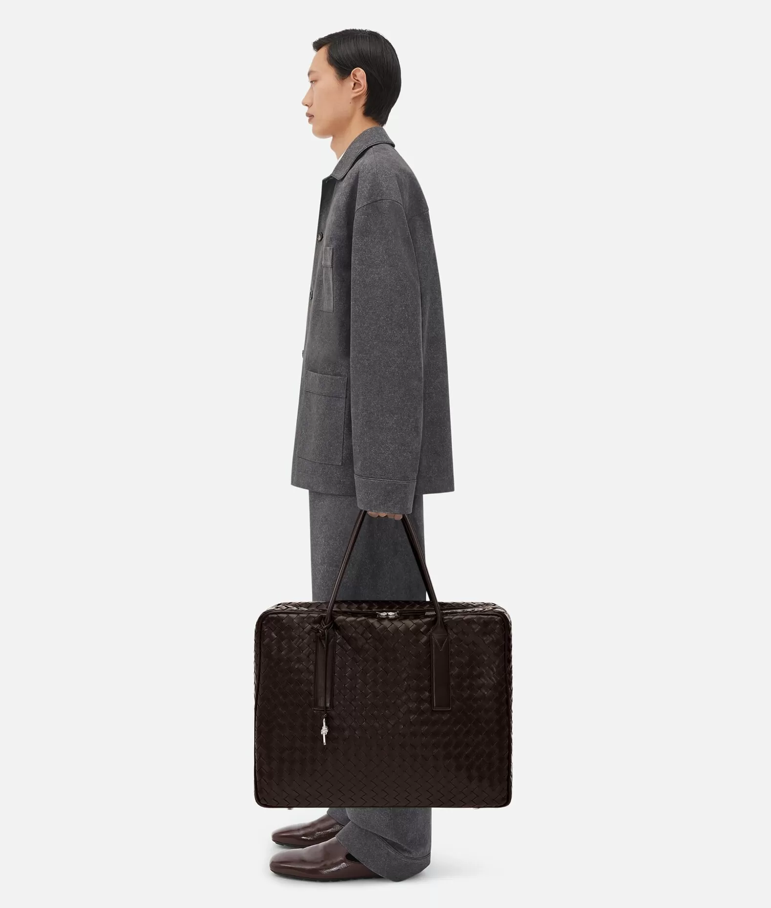 Borse Da Viaggio^Bottega Veneta Borsa Weekender Getaway Grande Fondant