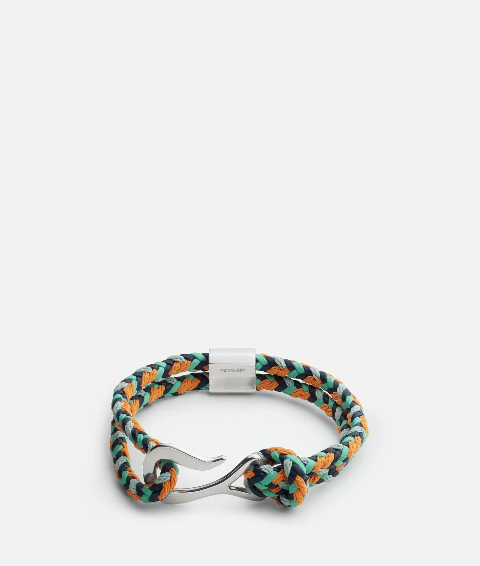 Bracciali^Bottega Veneta Bracciale Braid In Pelle Green oasis/dark sapphire