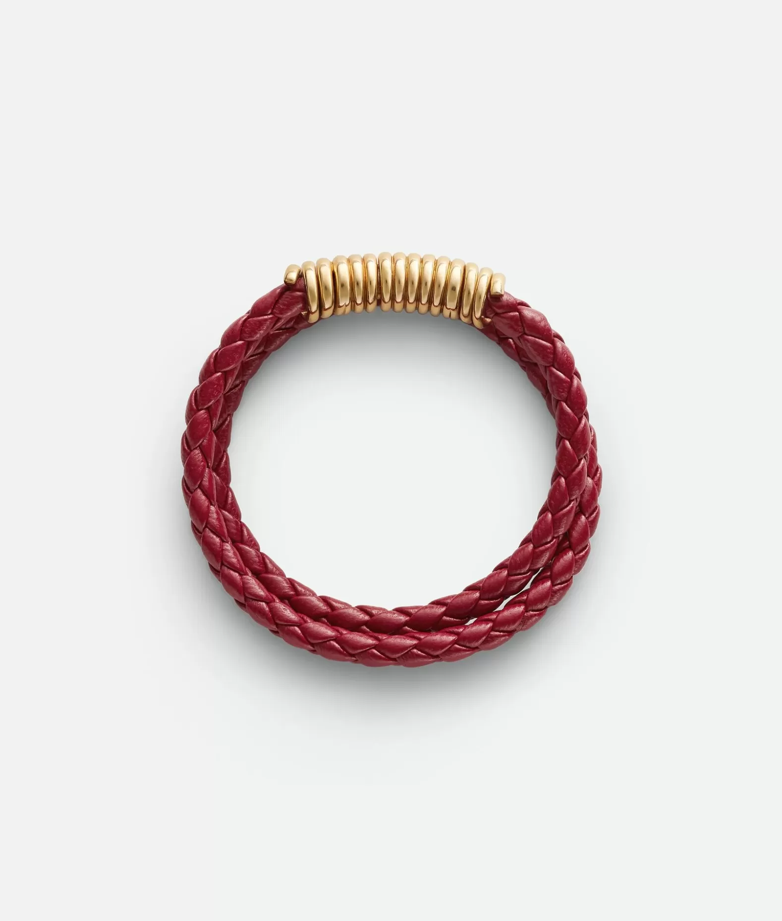 Bracciali^Bottega Veneta Bracciale Curl In Pelle Dark red