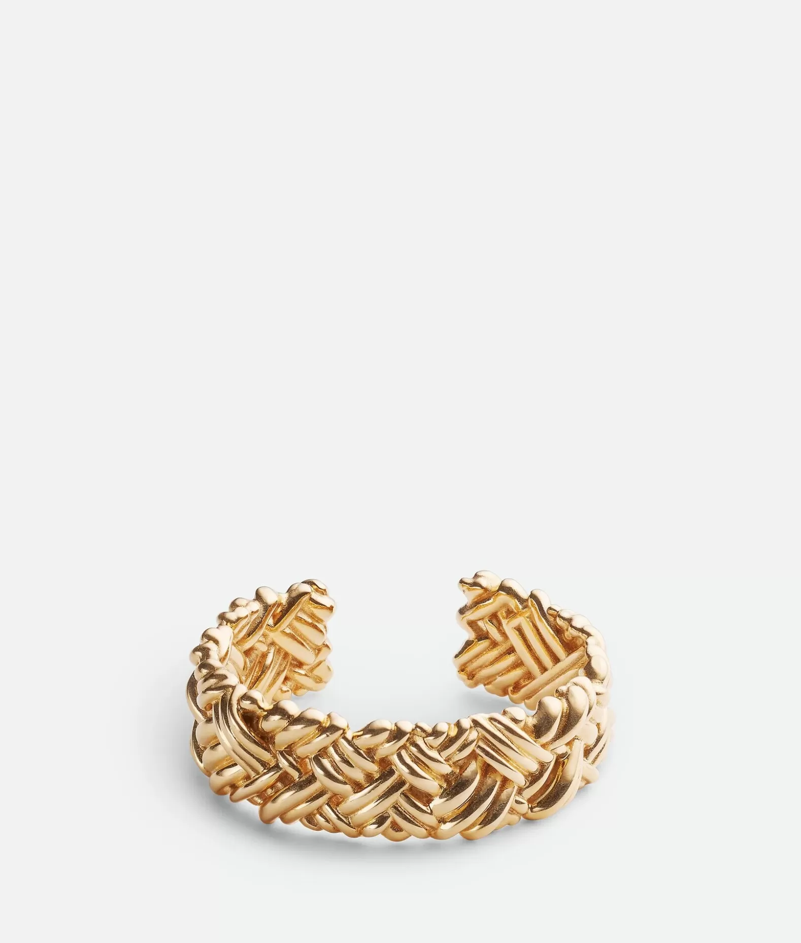 Bracciali^Bottega Veneta Bracciale Rigido Intreccio Grande Yellow gold