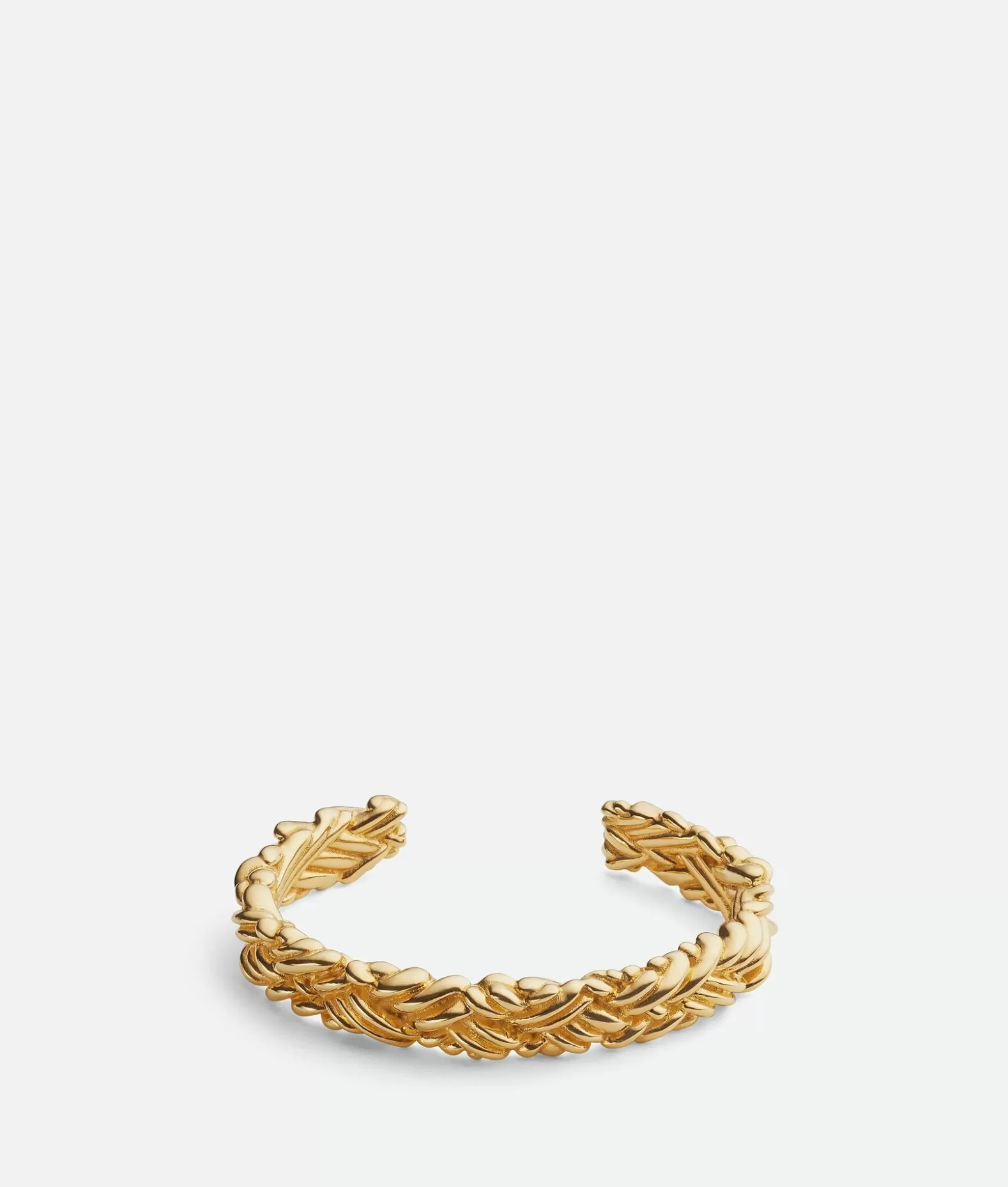 Bracciali^Bottega Veneta Bracciale Rigido Intreccio Thin Yellow gold