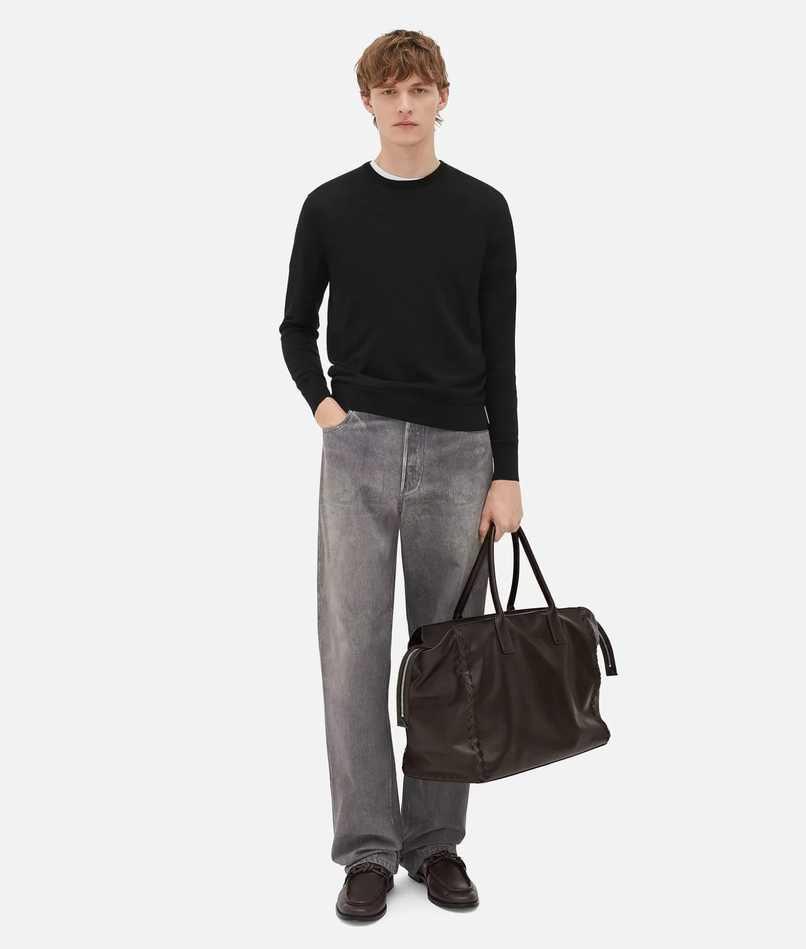 Shopper^Bottega Veneta Cabat Grande Con Zip Fondant