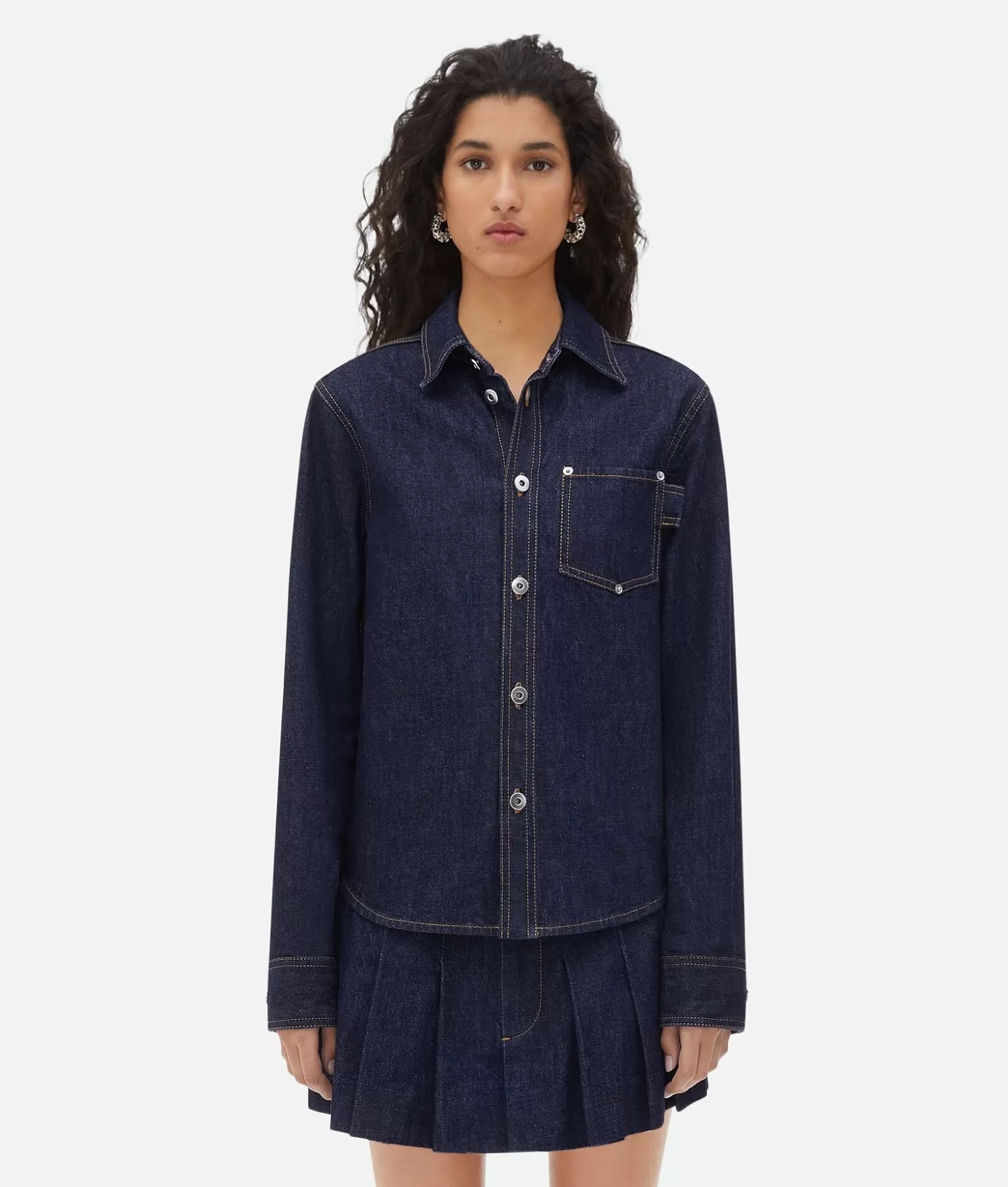 Camicie | Denim^Bottega Veneta Camicia In Denim Indigo