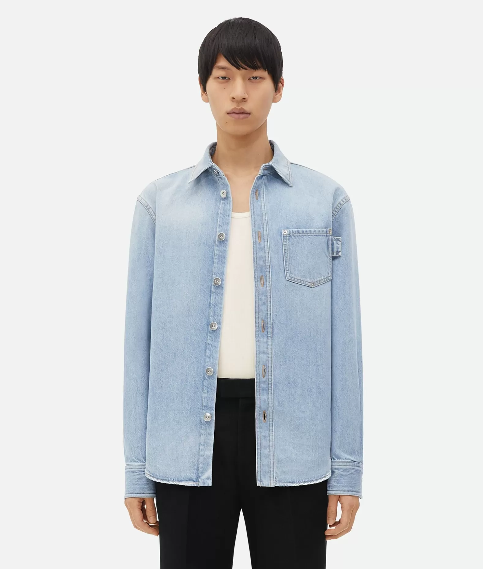 Camicie | Denim^Bottega Veneta Camicia In Denim Dal Taglio Morbido Light bleach