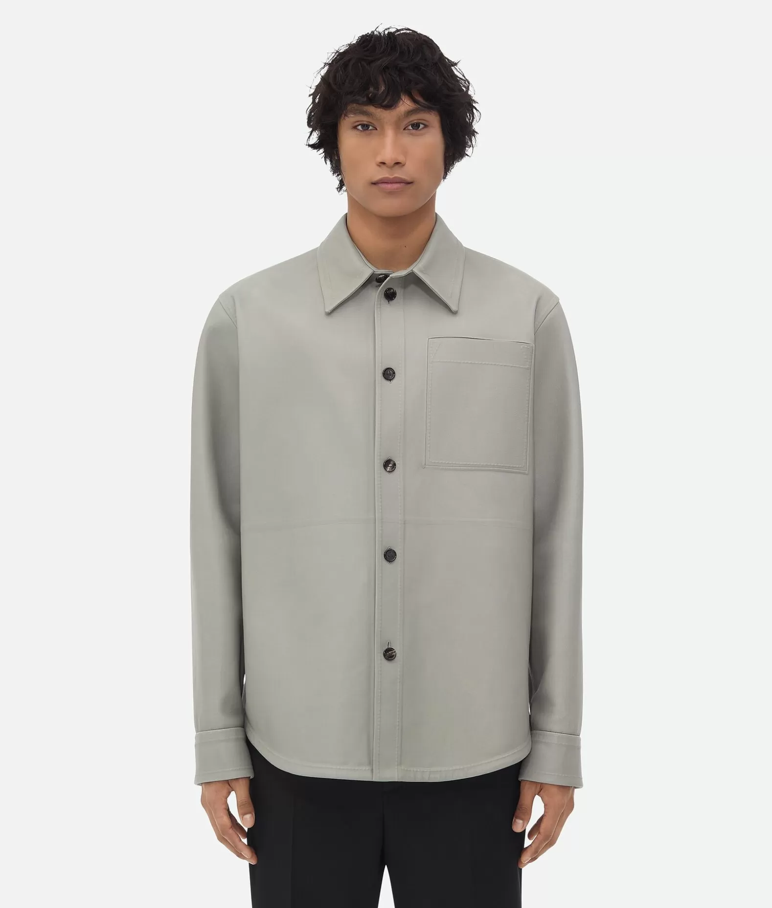 Camicie | Pelle^Bottega Veneta Camicia In Pelle Doppiata Seal