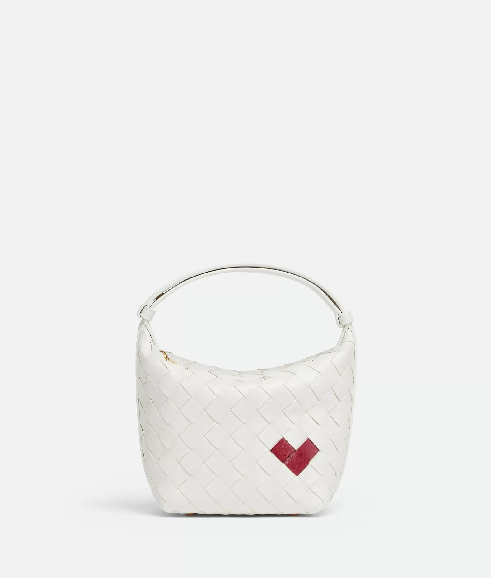 Mini^Bottega Veneta Candy Wallace White/dark red