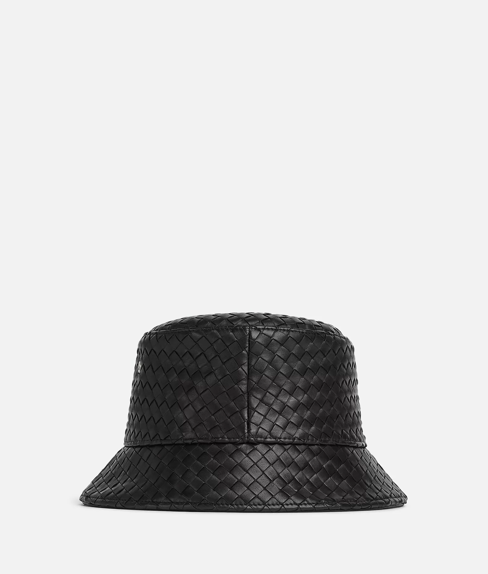 Cappelli | Cappelli^Bottega Veneta Cappello In Pelle Con Motivo Intrecciato Black