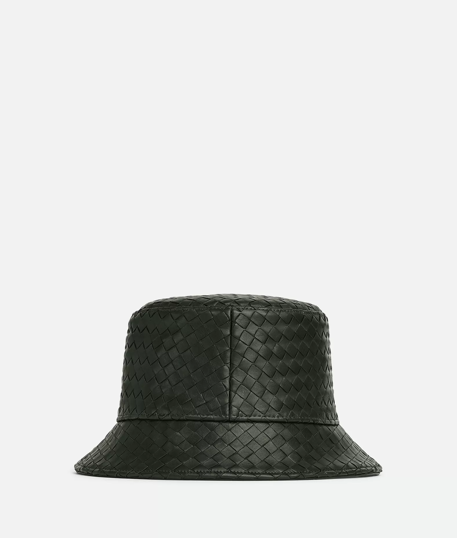 Cappelli | Cappelli^Bottega Veneta Cappello In Pelle Con Motivo Intrecciato Dark green