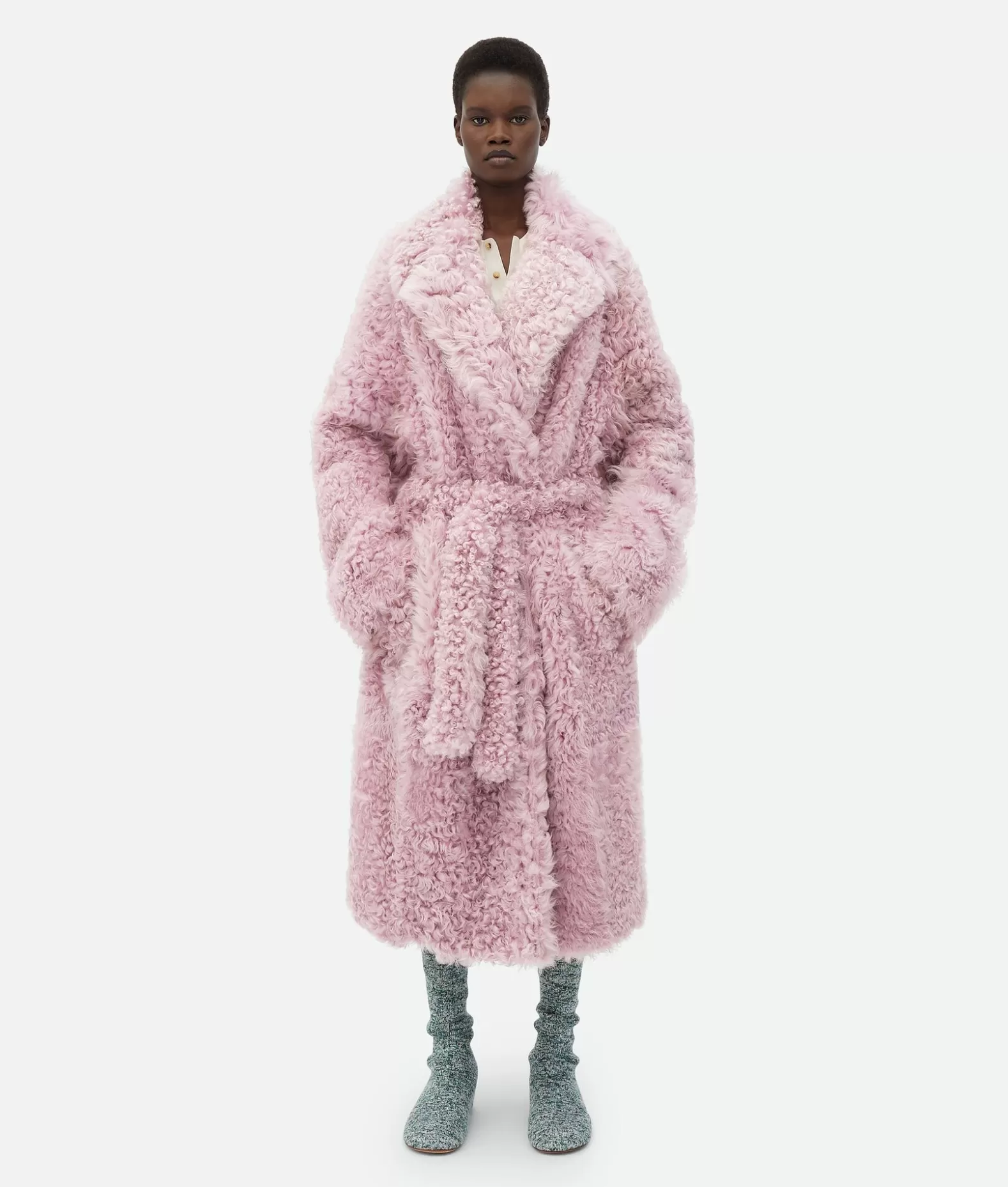 Cappotti^Bottega Veneta Cappotto In Shearling Thistle