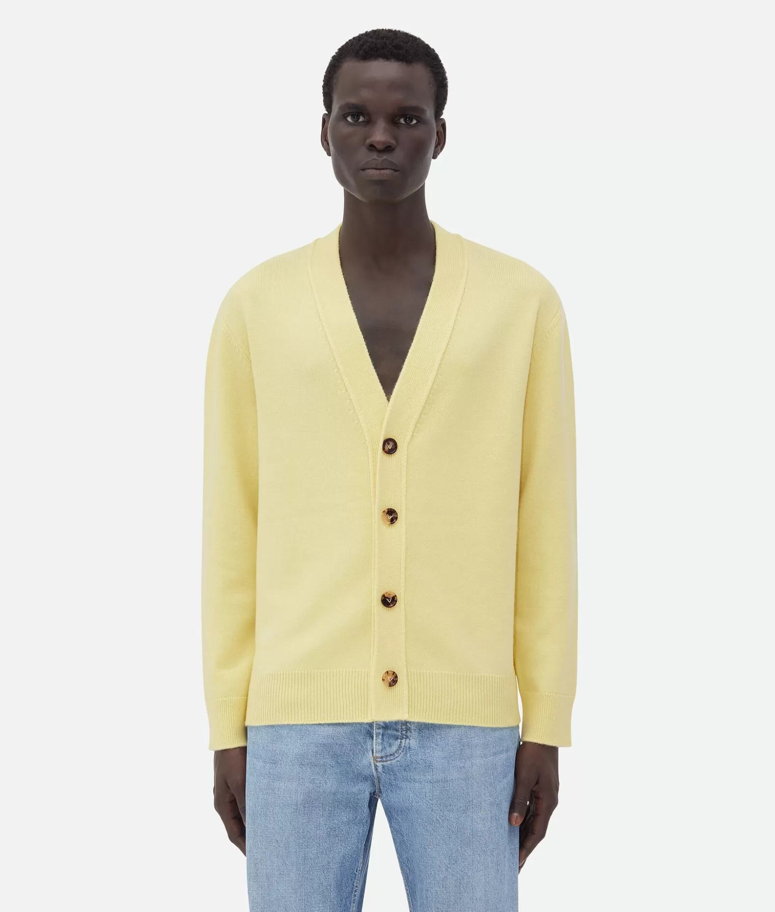 Maglieria^Bottega Veneta Cardigan In Cashmere Sherbert