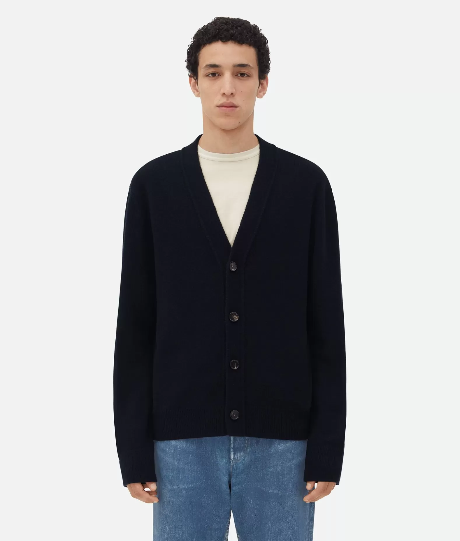 Maglieria^Bottega Veneta Cardigan In Cashmere Navy