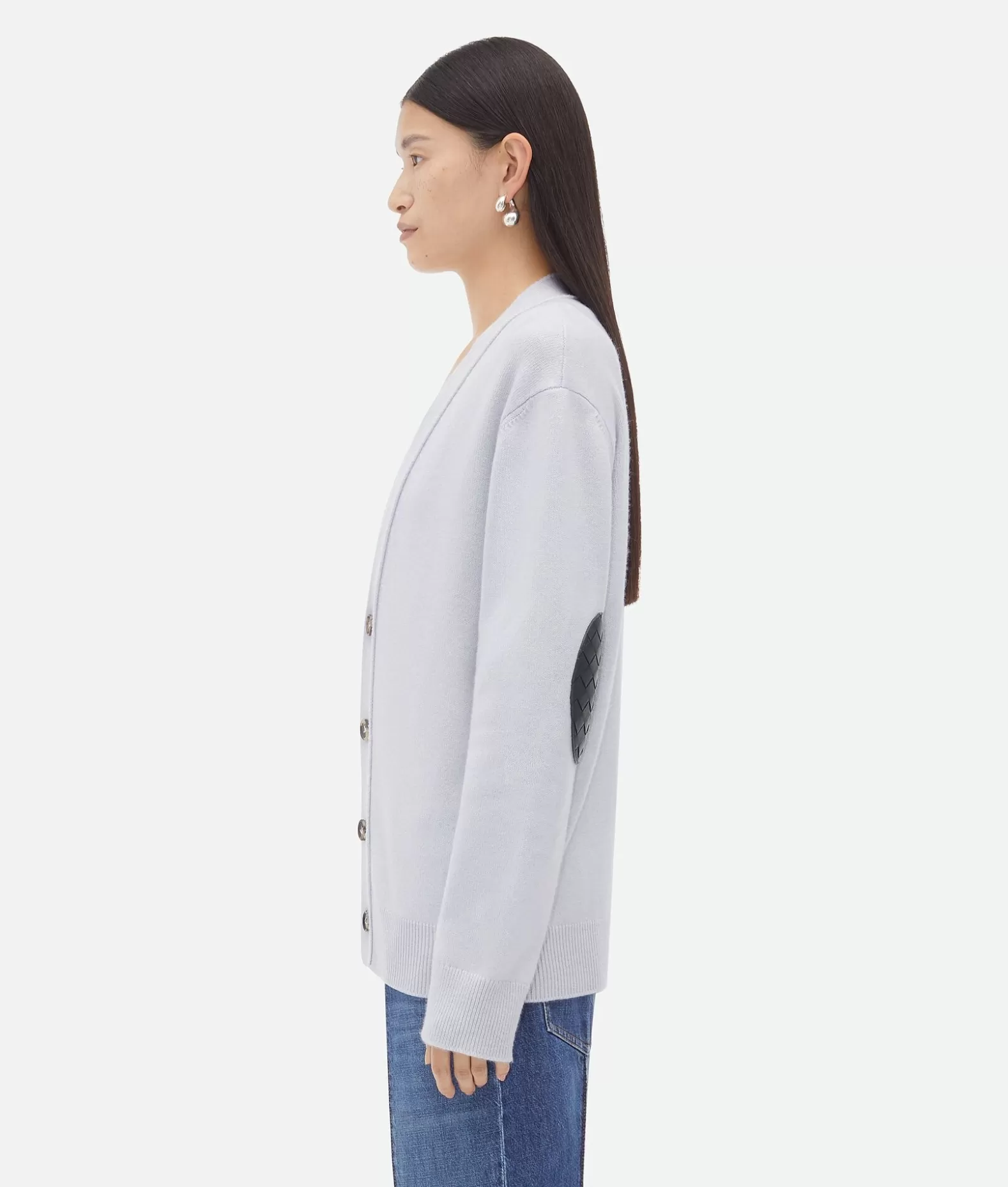 Maglieria^Bottega Veneta Cardigan In Cashmere Morning mist