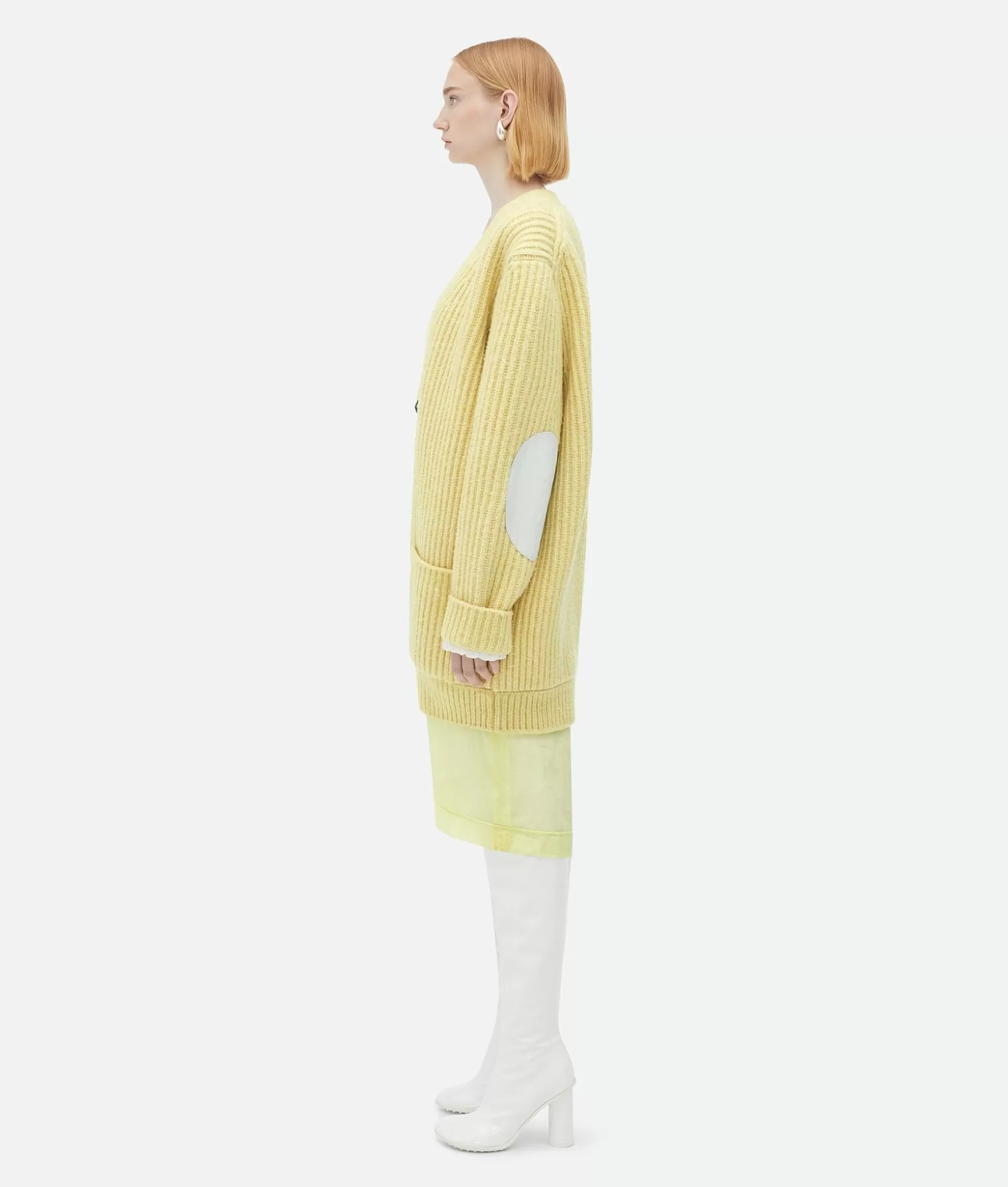 Maglieria^Bottega Veneta Cardigan In Lana Pesante Sherbert