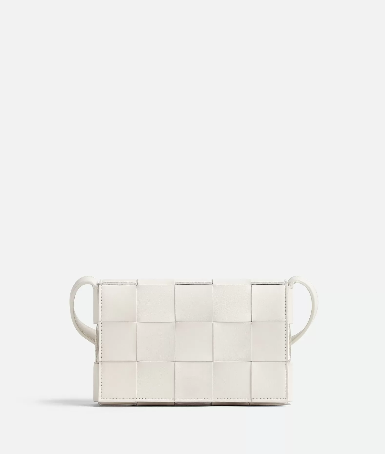 A Tracolla^Bottega Veneta Cassette Piccola White