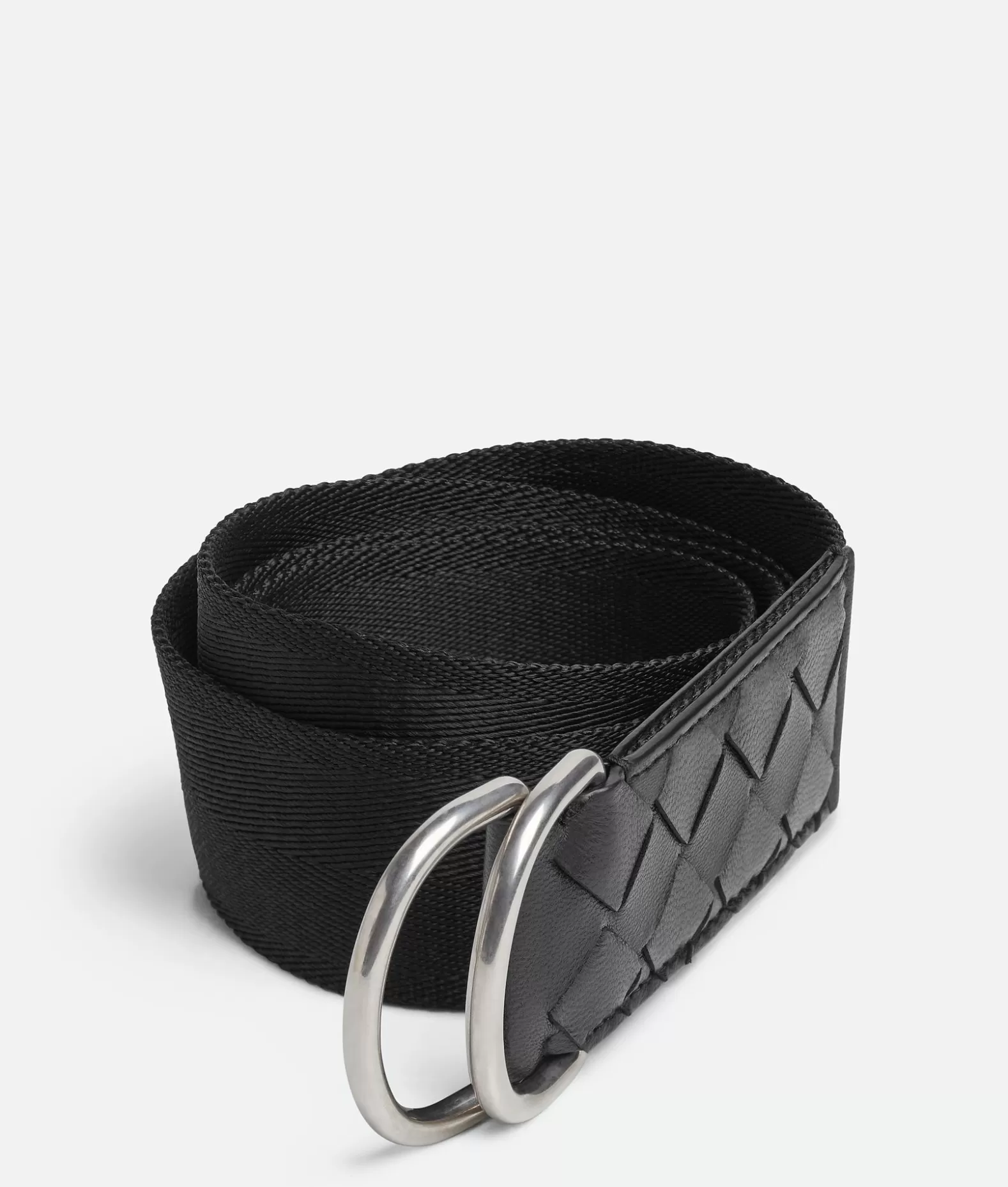 Cinture^Bottega Veneta Cintura Nastro Webbing Black