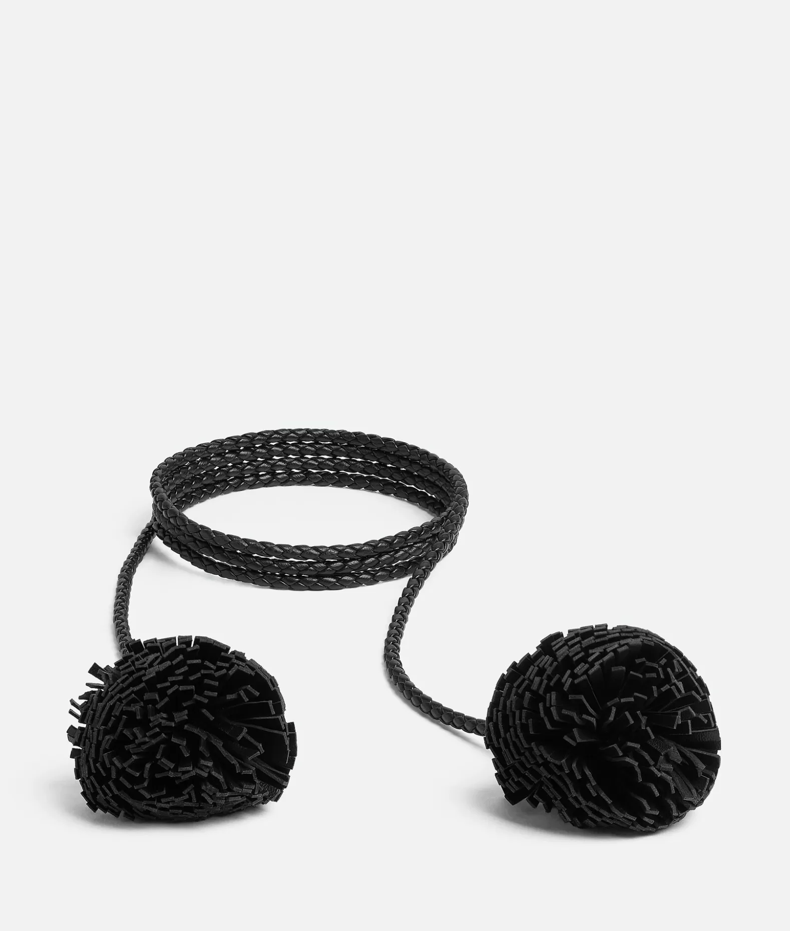 Cinture^Bottega Veneta Cintura Pompom Coaxial Black