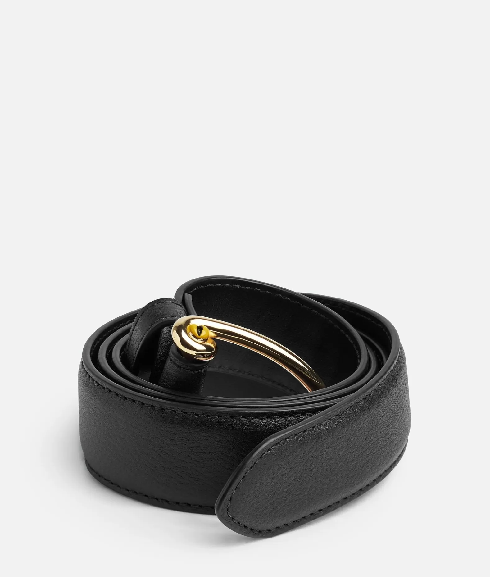 Cinture^Bottega Veneta Cintura Snake Black