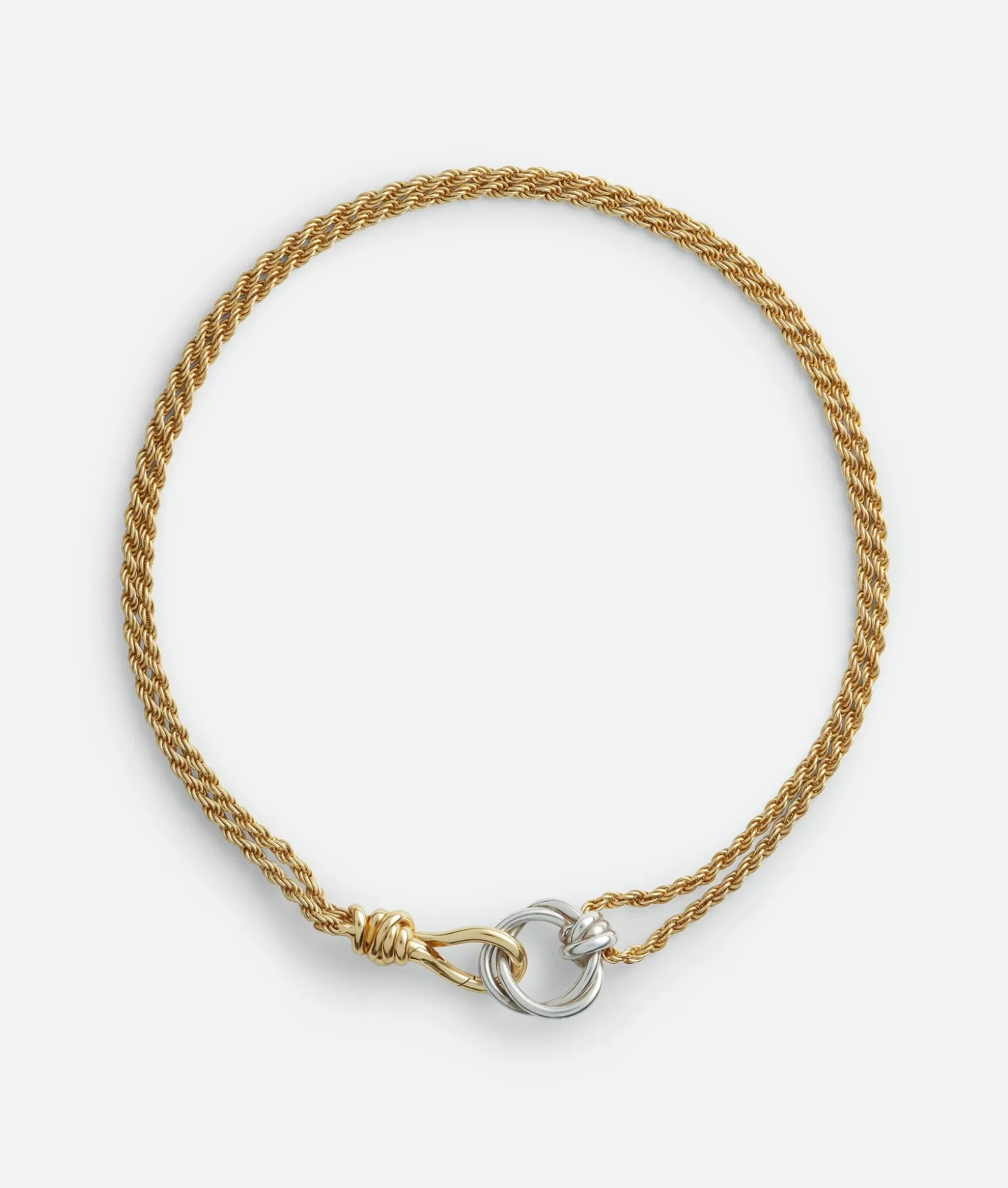 Collane^Bottega Veneta Collana Knot Silver/yellow gold