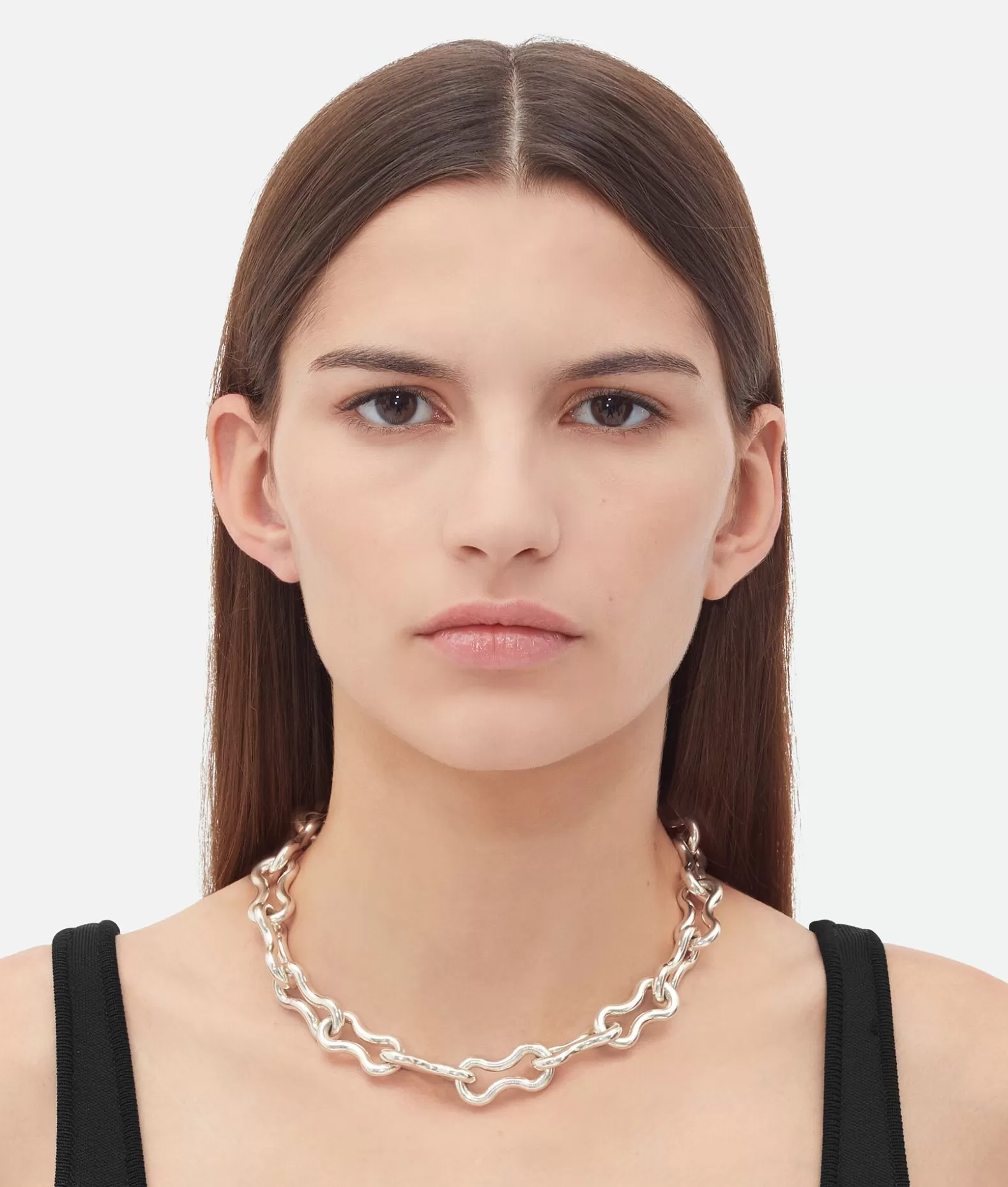 Collane^Bottega Veneta Collana Nest Chain Silver