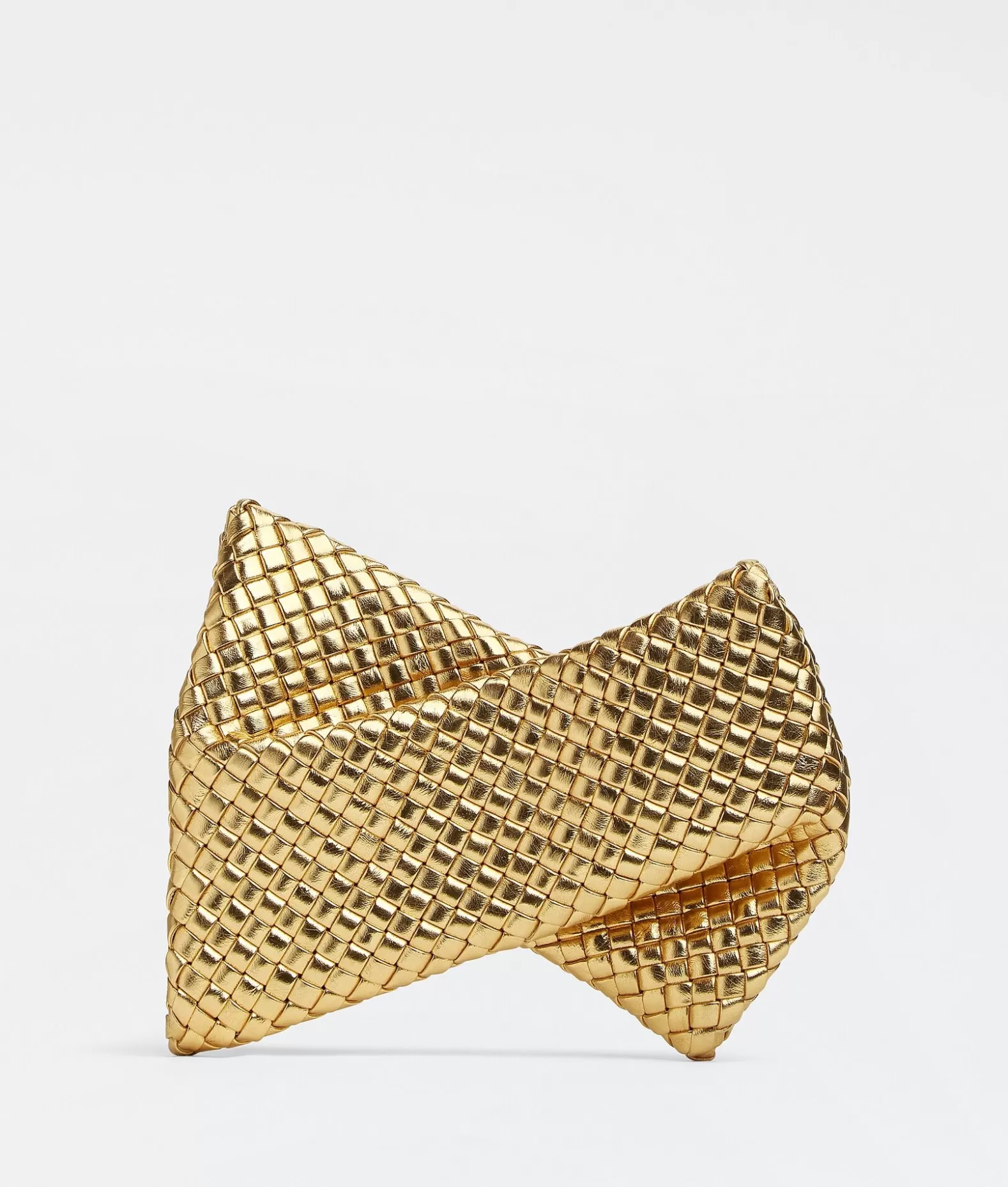 Bottega Series^Bottega Veneta Crisscross Gold