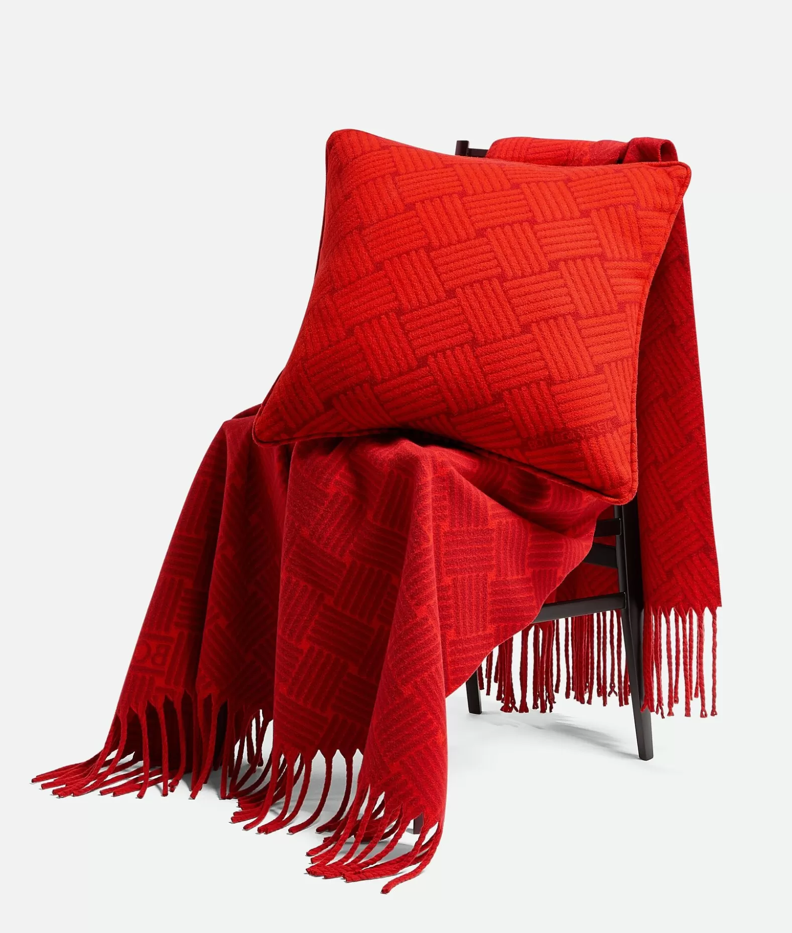 Mostra Tutto | Cuscini^Bottega Veneta Cuscino In Cashmere Con Motivo Intreccio Red