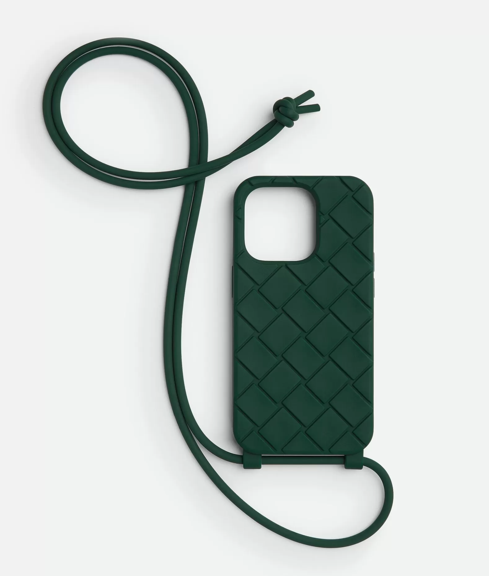 Tech | Tech^Bottega Veneta Custodia Per IPhone 14 Pro Con Tracolla Emerald green