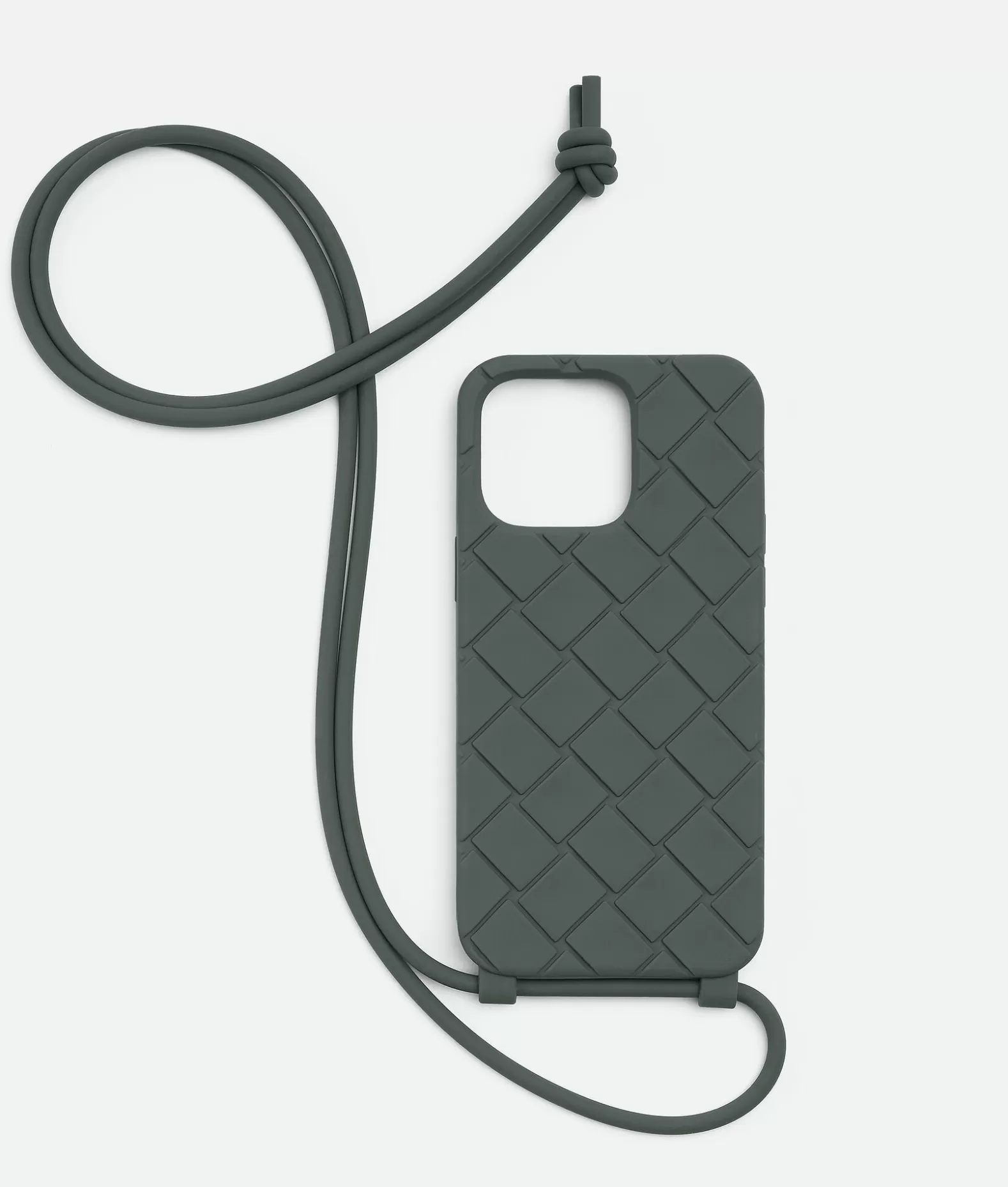 Tech^Bottega Veneta Custodia Per IPhone 14 Pro Max Con Tracolla Slate