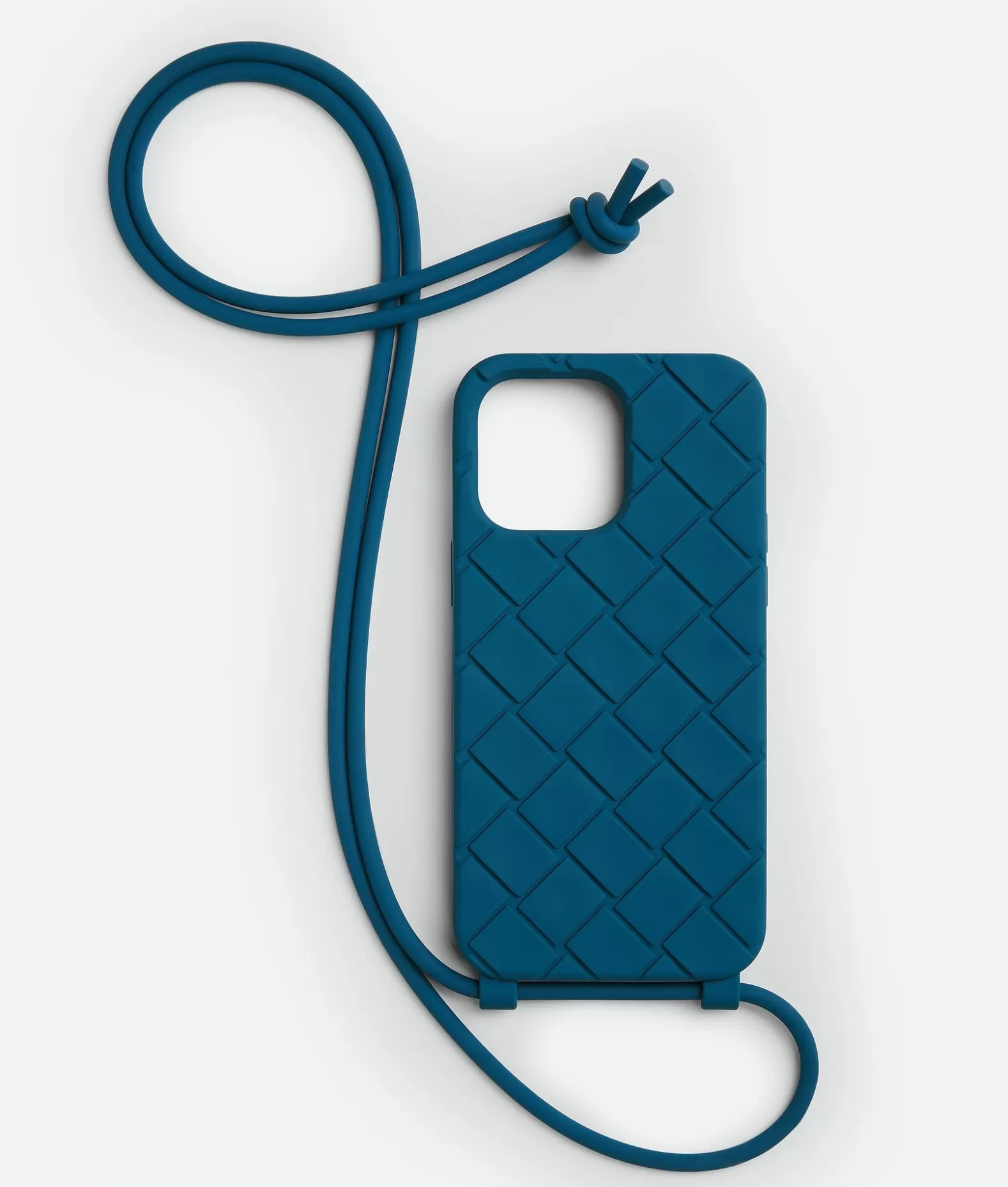 Tech^Bottega Veneta Custodia Per IPhone 14 Pro Max Con Tracolla Deep pacific