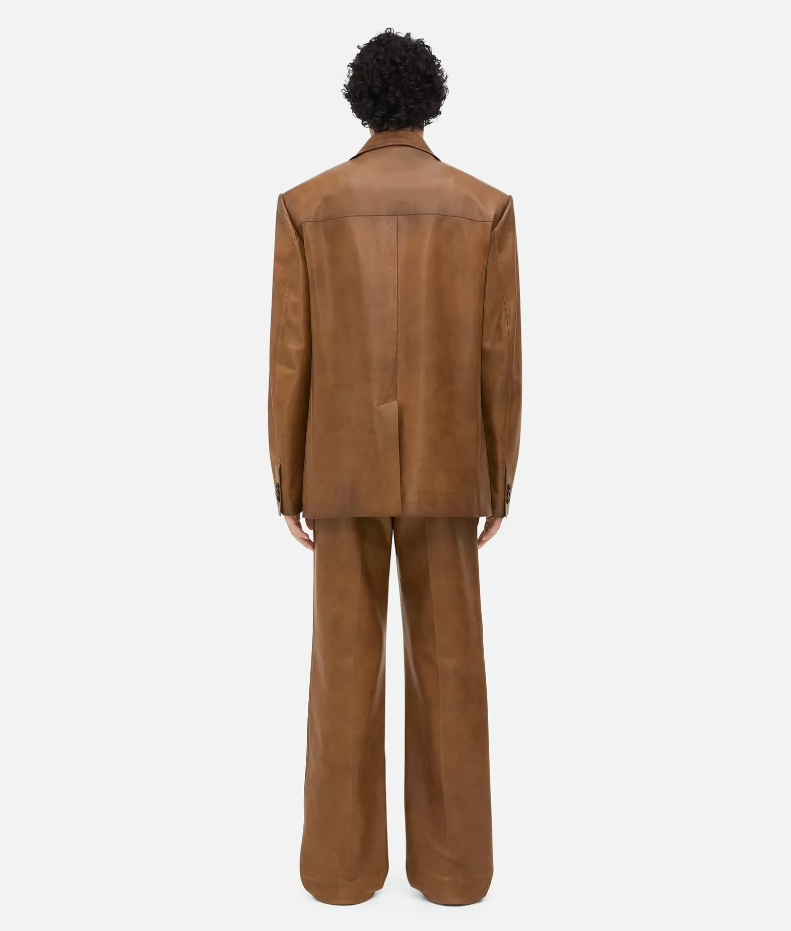 Giacche | Pelle^Bottega Veneta Giacca In Pelle Effetto Vintage Teak wood