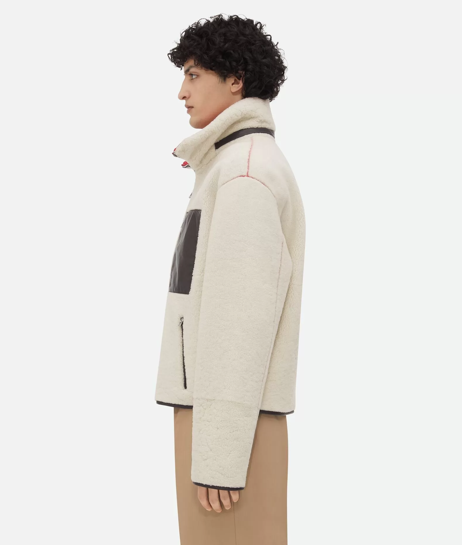 Giacche^Bottega Veneta Giacca In Shearling Di Lana Merino Popcorn