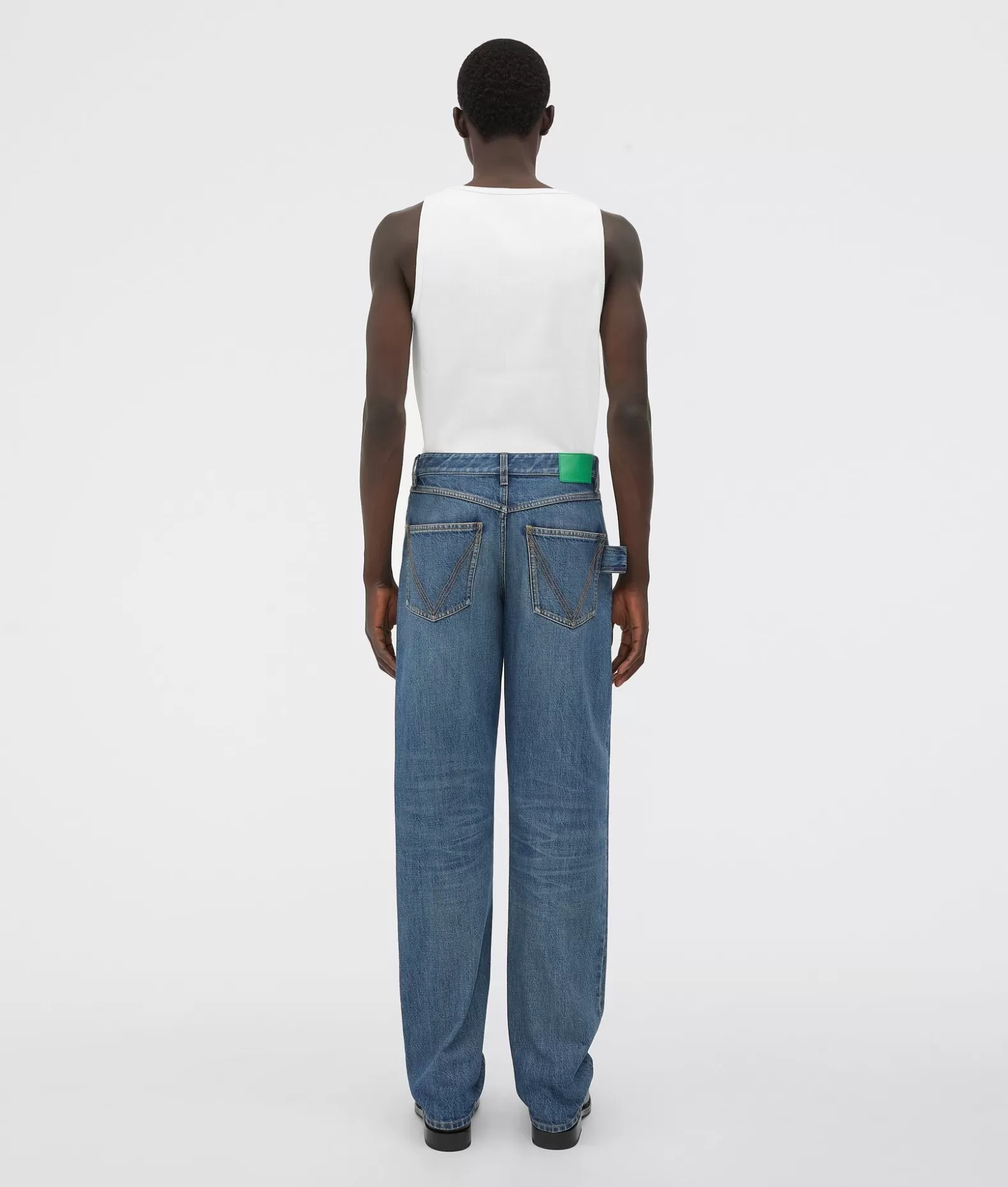 Denim | Pantaloni E Shorts^Bottega Veneta Jeans Con Taglio Dritto In Denim Original Dal Lavaggio Medio Original medium wash indigo