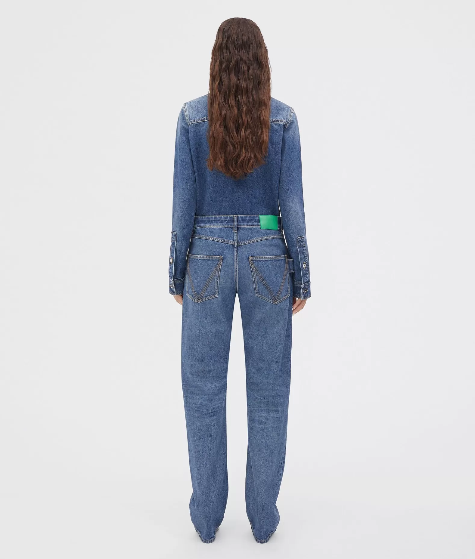 Pantaloni E Shorts | Denim^Bottega Veneta Jeans Con Taglio Dritto In Denim Original Dal Lavaggio Medio Original medium wash indigo