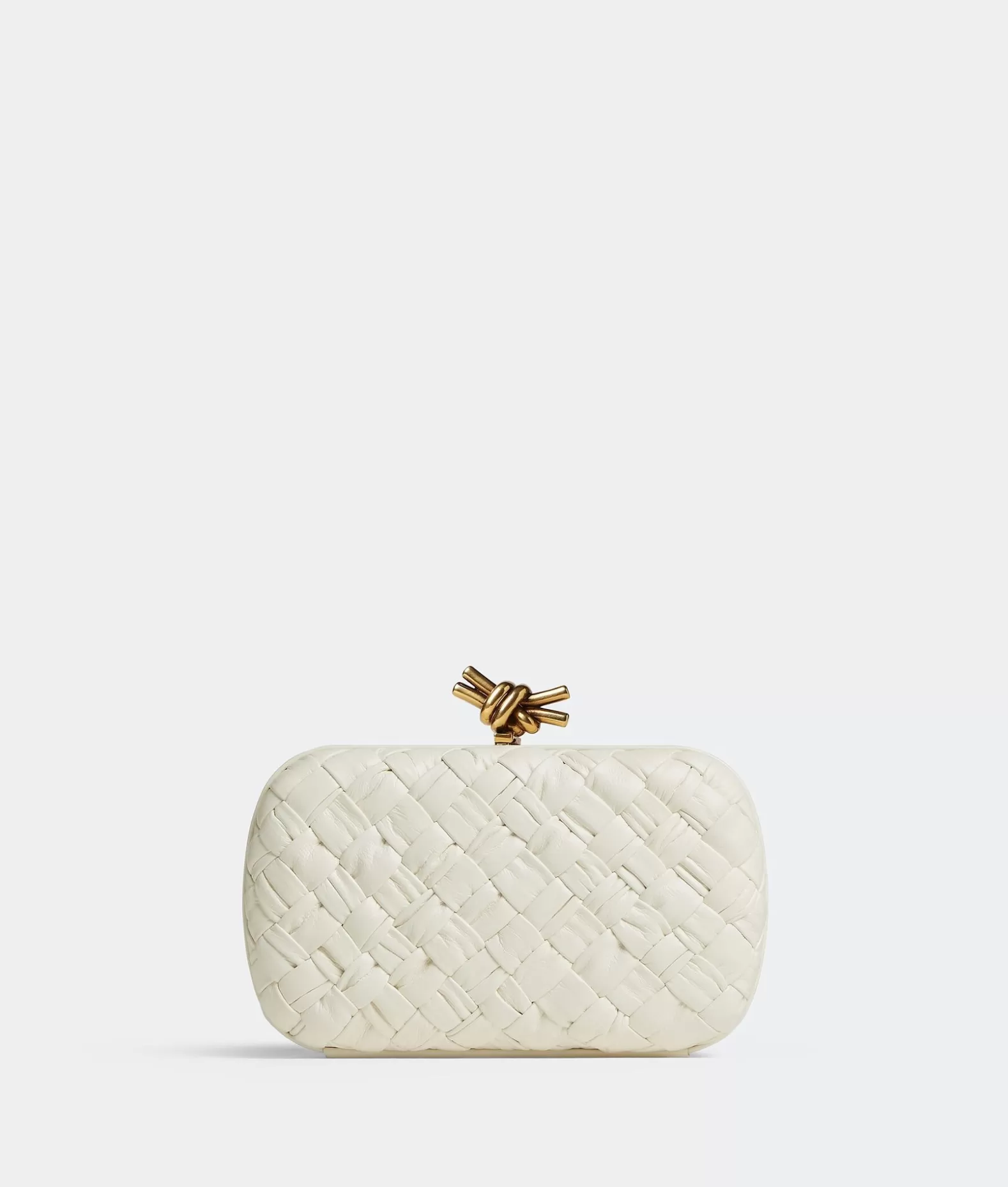 Pochette^Bottega Veneta Knot Bone