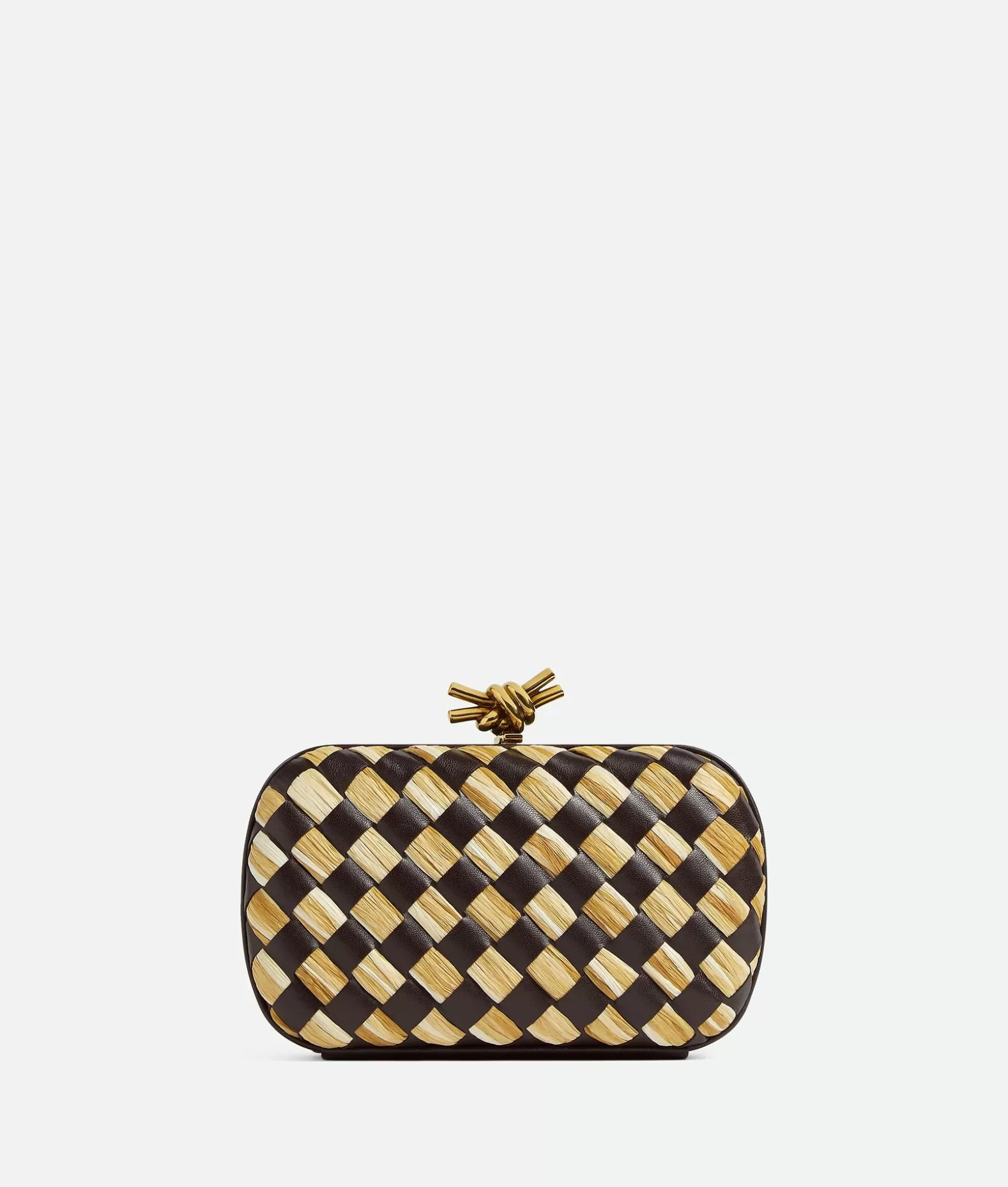 Pochette^Bottega Veneta Knot Fondant/natural