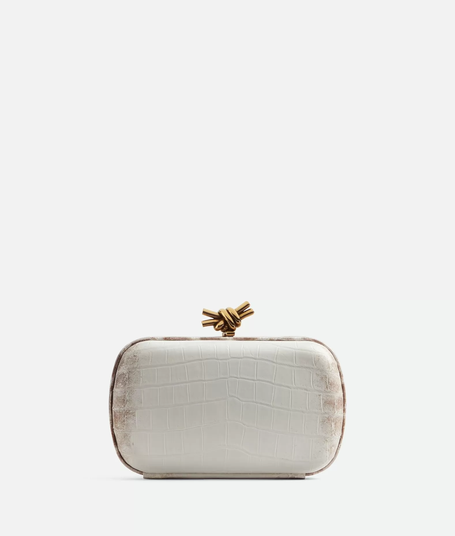 Pochette^Bottega Veneta Knot White/shade