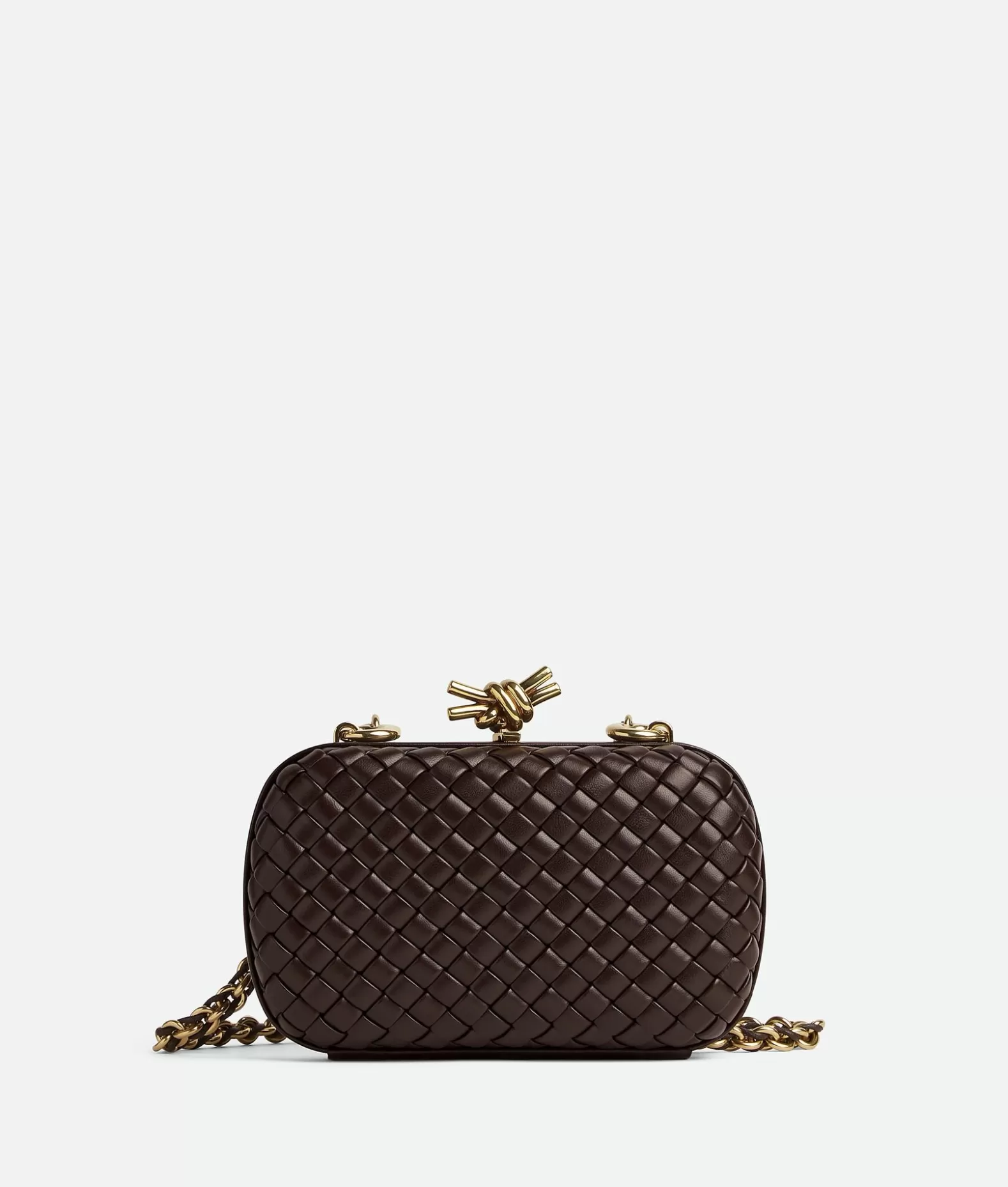 Pochette^Bottega Veneta Knot Con Catena Fondant