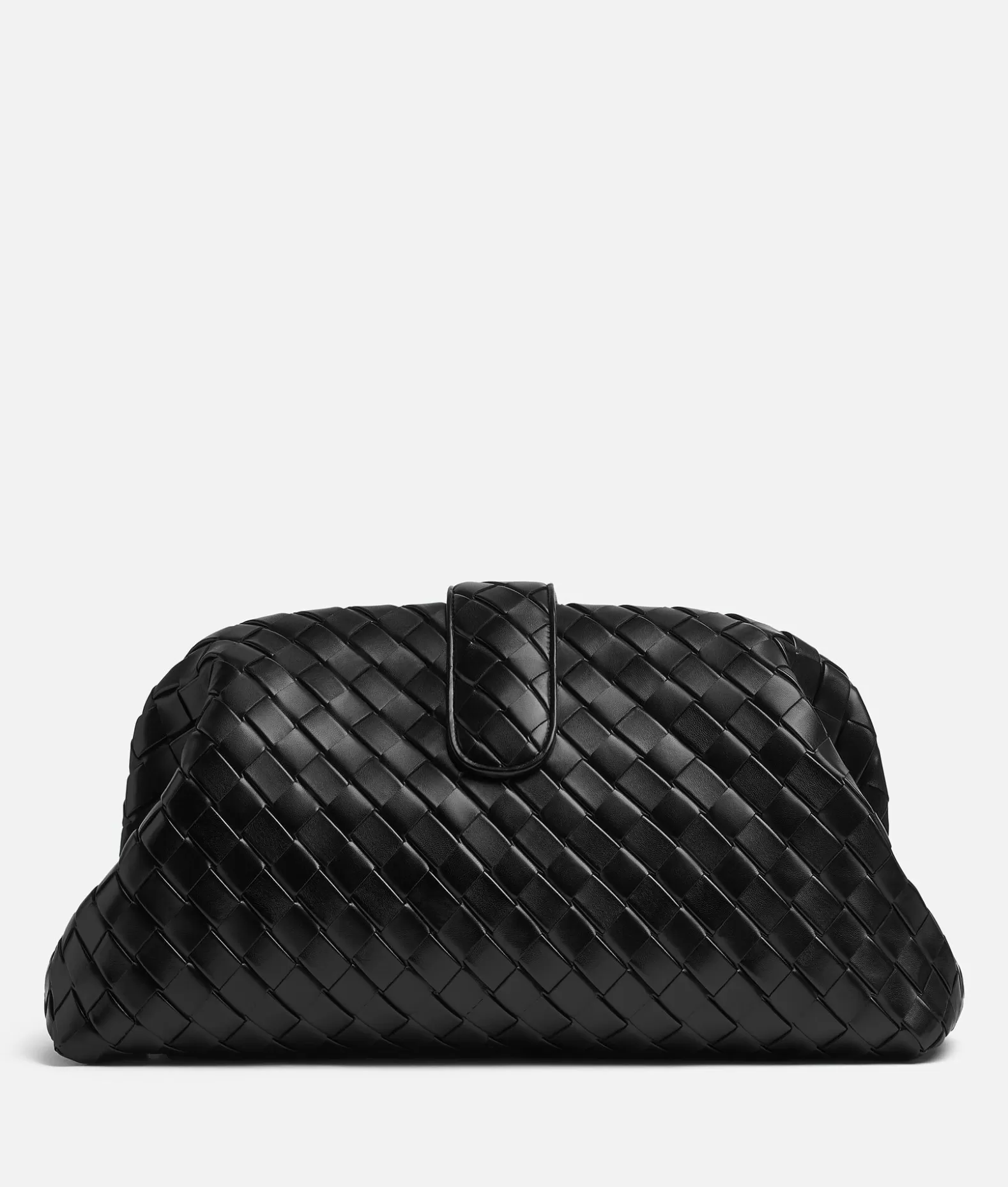 Pochette^Bottega Veneta Lauren 1980 Maxi Black