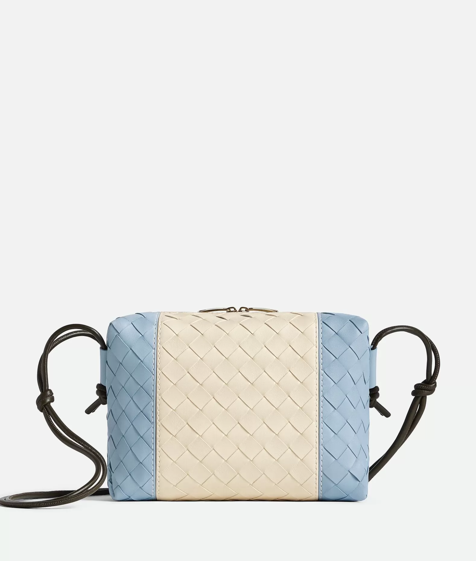 A Tracolla^Bottega Veneta Loop Camera Bag Piccola Sea salt/ice/kaki